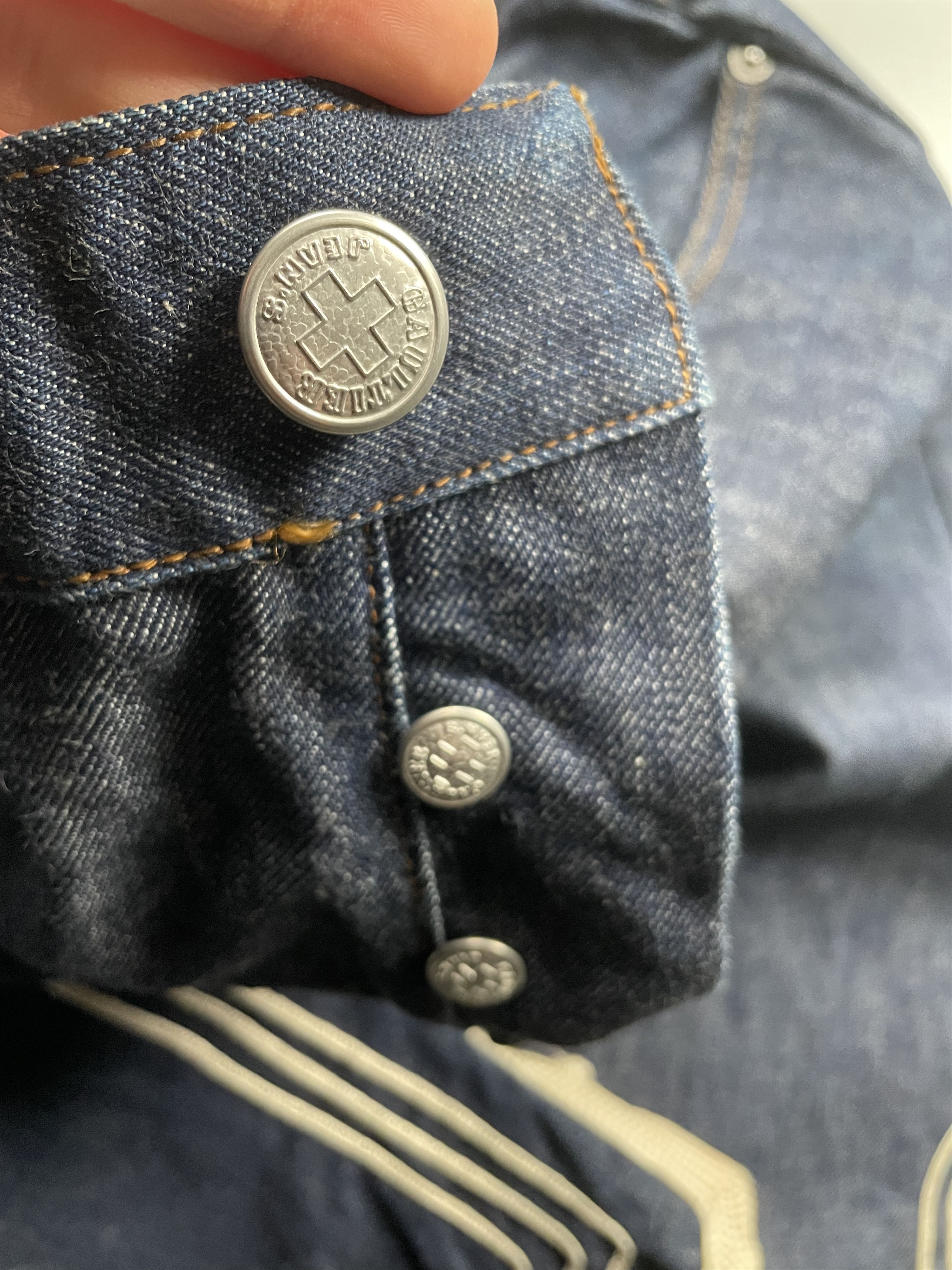 Jean Paul Gaultier vintage Gaultier Jean's embroidered jeans - size 30 Size 30" / US 8 / IT 44 - 10 Thumbnail