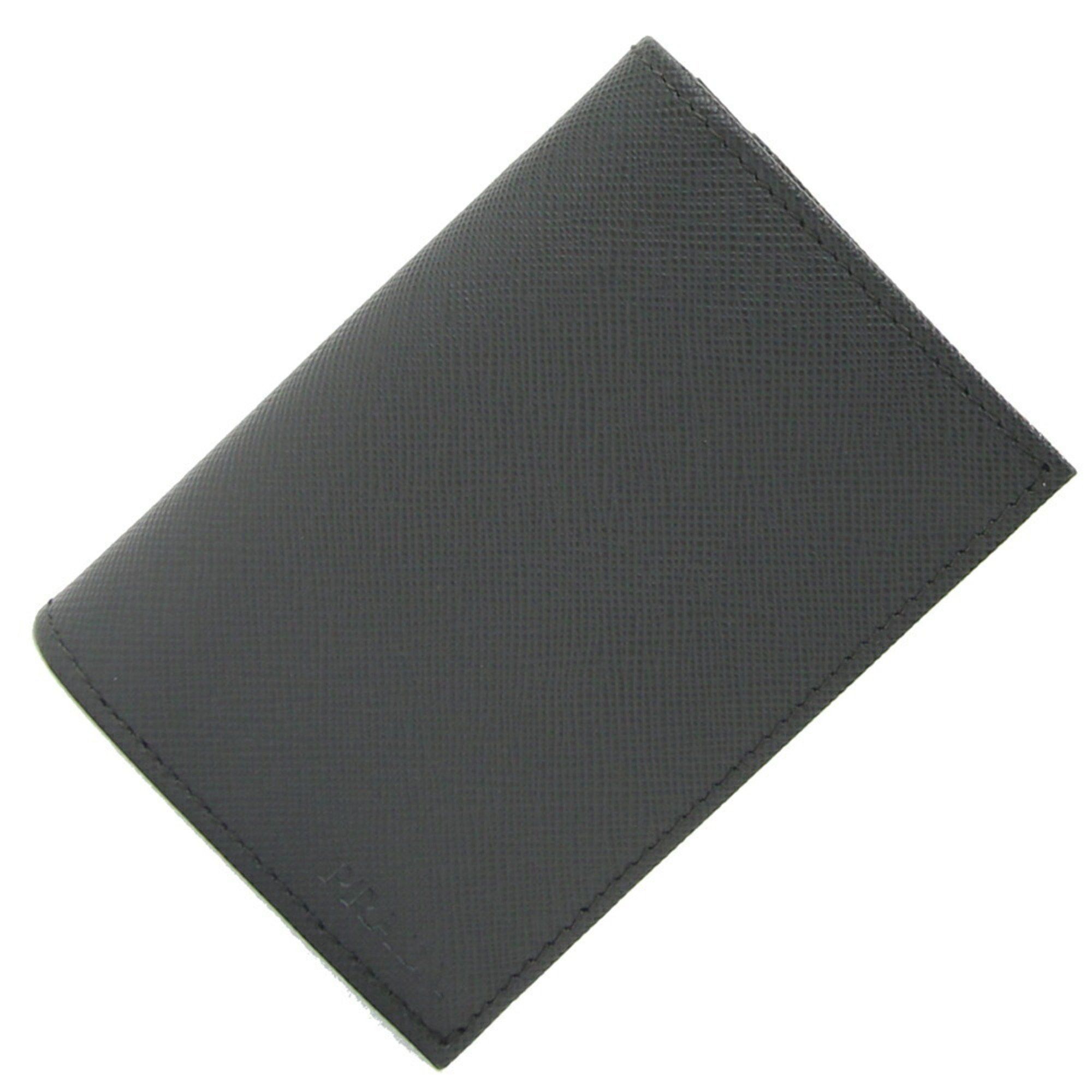 Prada Prada Business Card Holder 2MC345 Grey Leather Case Pass Men's PRADA Size ONE SIZE - 1 Thumbnail