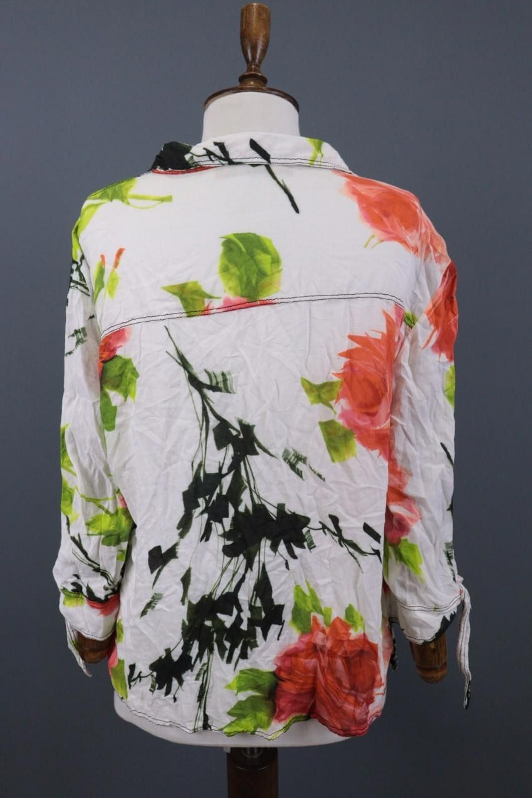 Designer Elisa Cavaletti Multicolor Floral Top Tunic Shirt Sz XXL Size XXL / US 16-18 / IT 52-54 - 7 Thumbnail