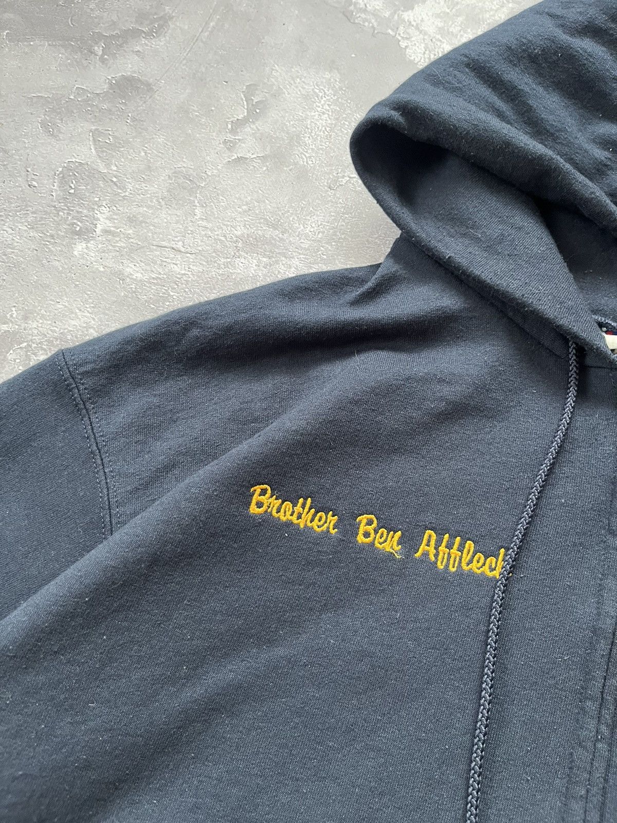 Champion Vintage Champion ΑΨΩ “Brother Ben Affleck” Zip Hoodie Blue Size US XL / EU 56 / 4 - 3 Thumbnail