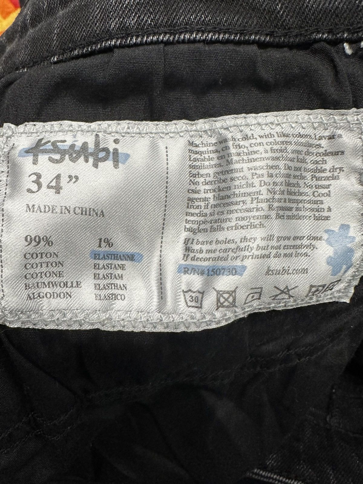 Ksubi Ksubi Knee Patch Distress Black Denim Jeans Size 34 Size US 34 / EU 50 - 5 Thumbnail