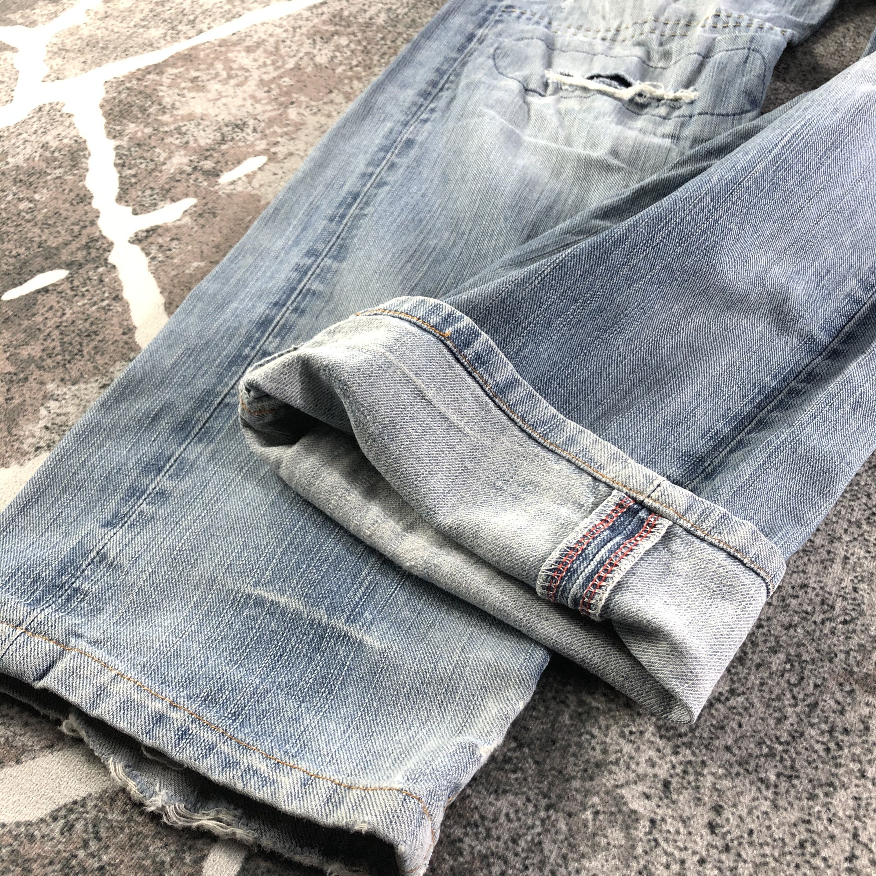 Edwin Edwin XV Jeans Ripped Patchwork Denim KJ2490 Size US 30 / EU 46 - 7 Thumbnail