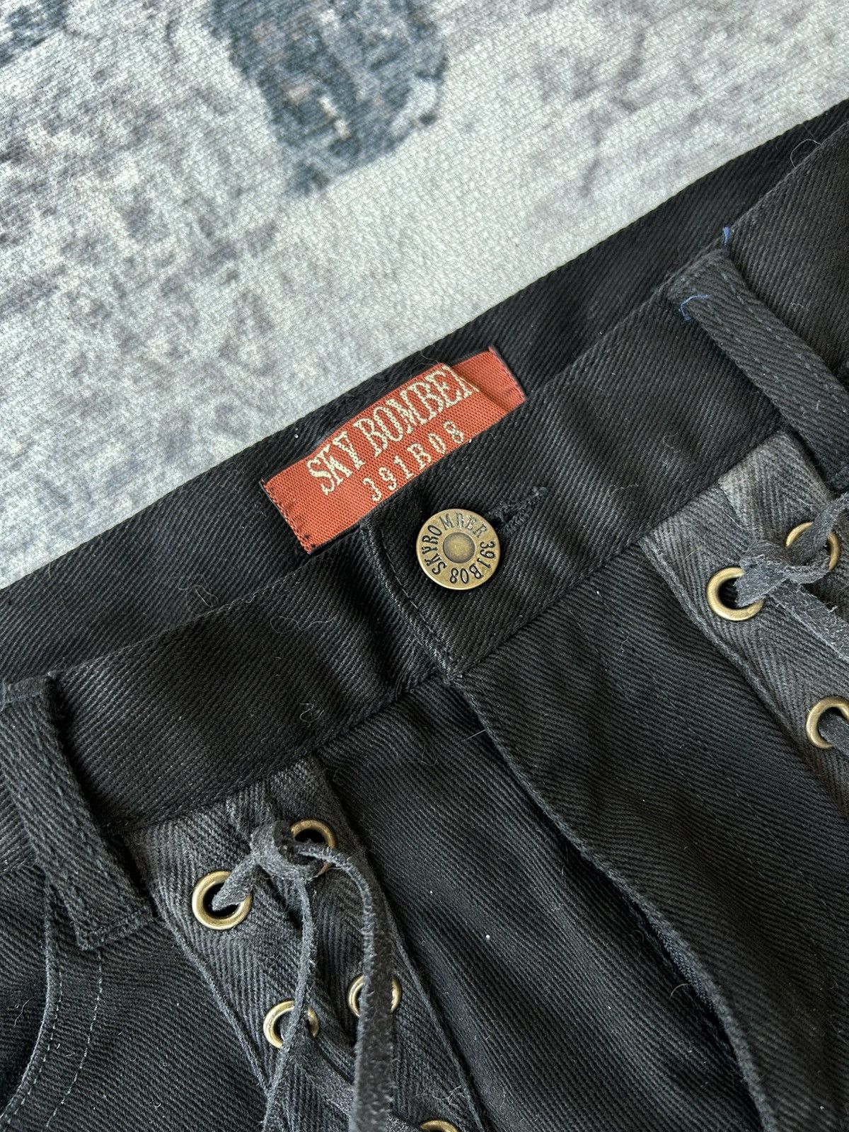If Six Was Nine Flared Bondage Tactical Punk Sky Bomber Pants Size US 27 - 11 Thumbnail