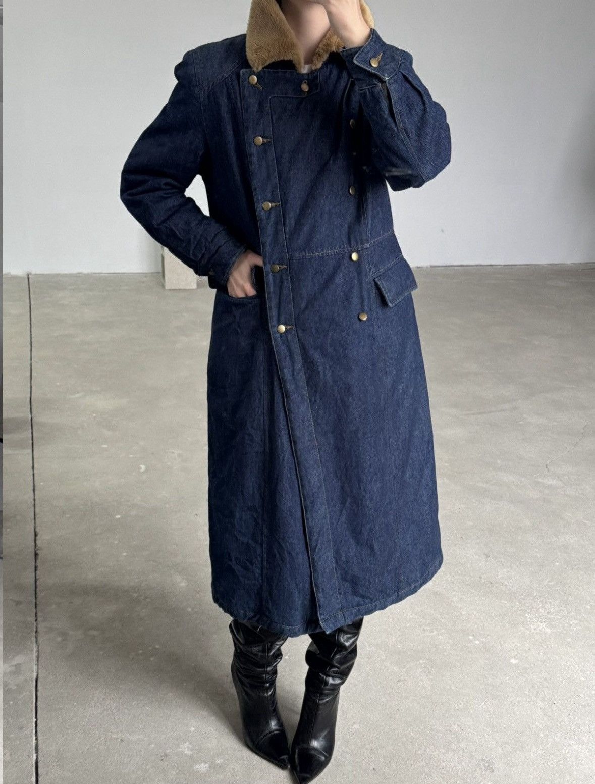 Vintage Vintage Denim 00’ napoleon Coat Size M / US 6-8 / IT 42-44 - 2 Thumbnail