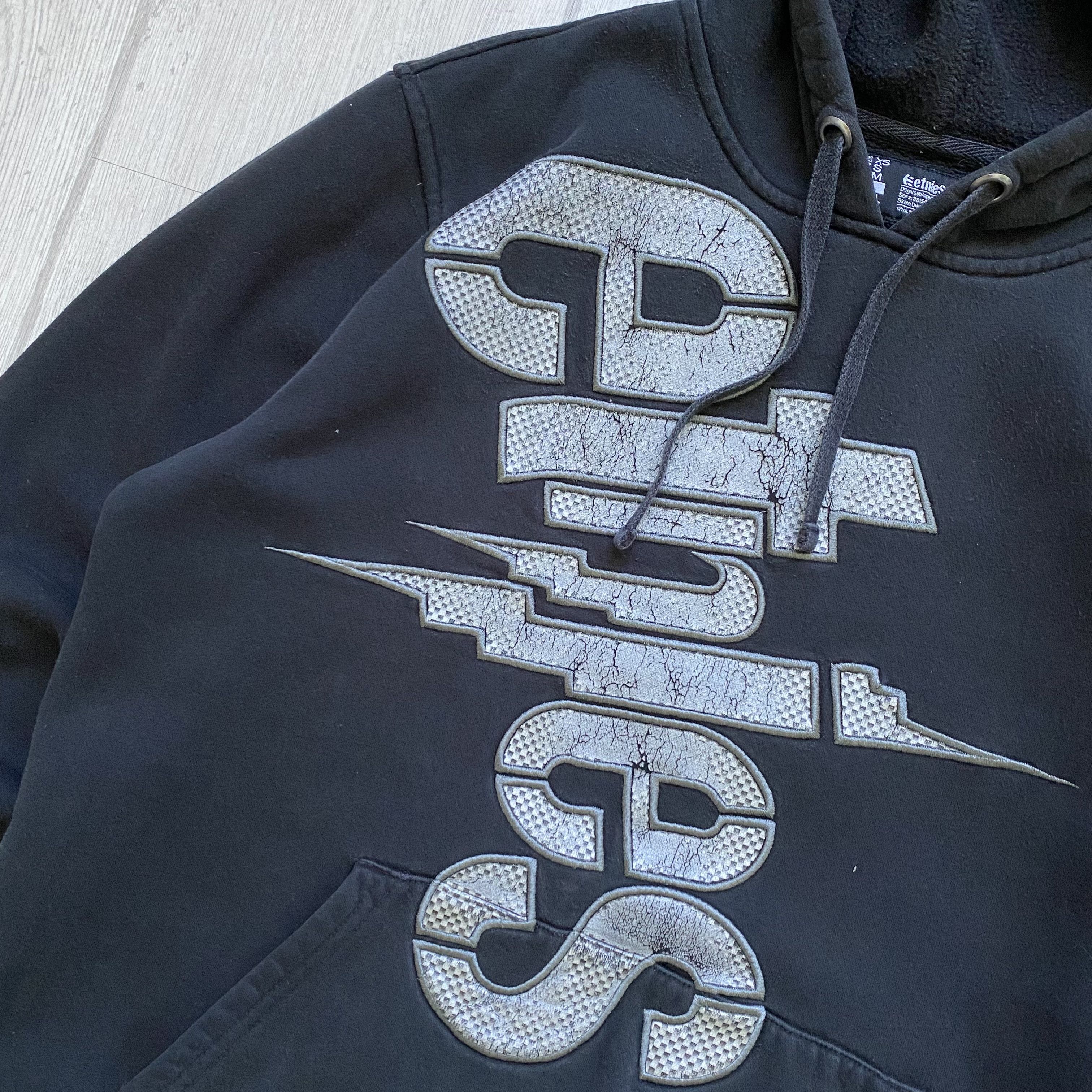 DC 🛹 Vintage 90s Etnies hoodie big logo Skater Surf style Y2K Size US M / EU 48-50 / 2 - 4 Thumbnail