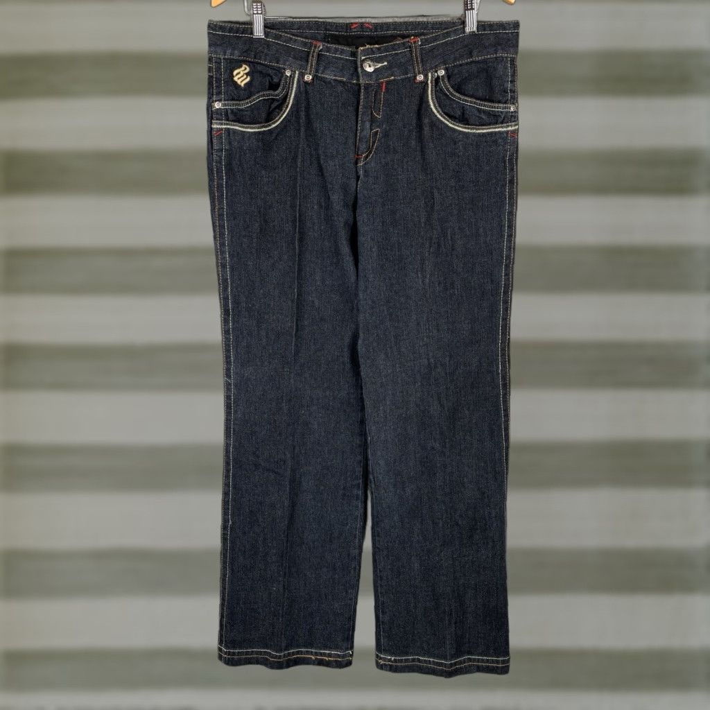 Rocawear Rocawear Jeans Women's 16 Regular Wide-Leg 90s Hip Hop Grunge Denim Black 32in Inseam Baggy Y2K City Cars Retro 5-Pocket Size 25" / US 0 / IT 36 - 1 Thumbnail