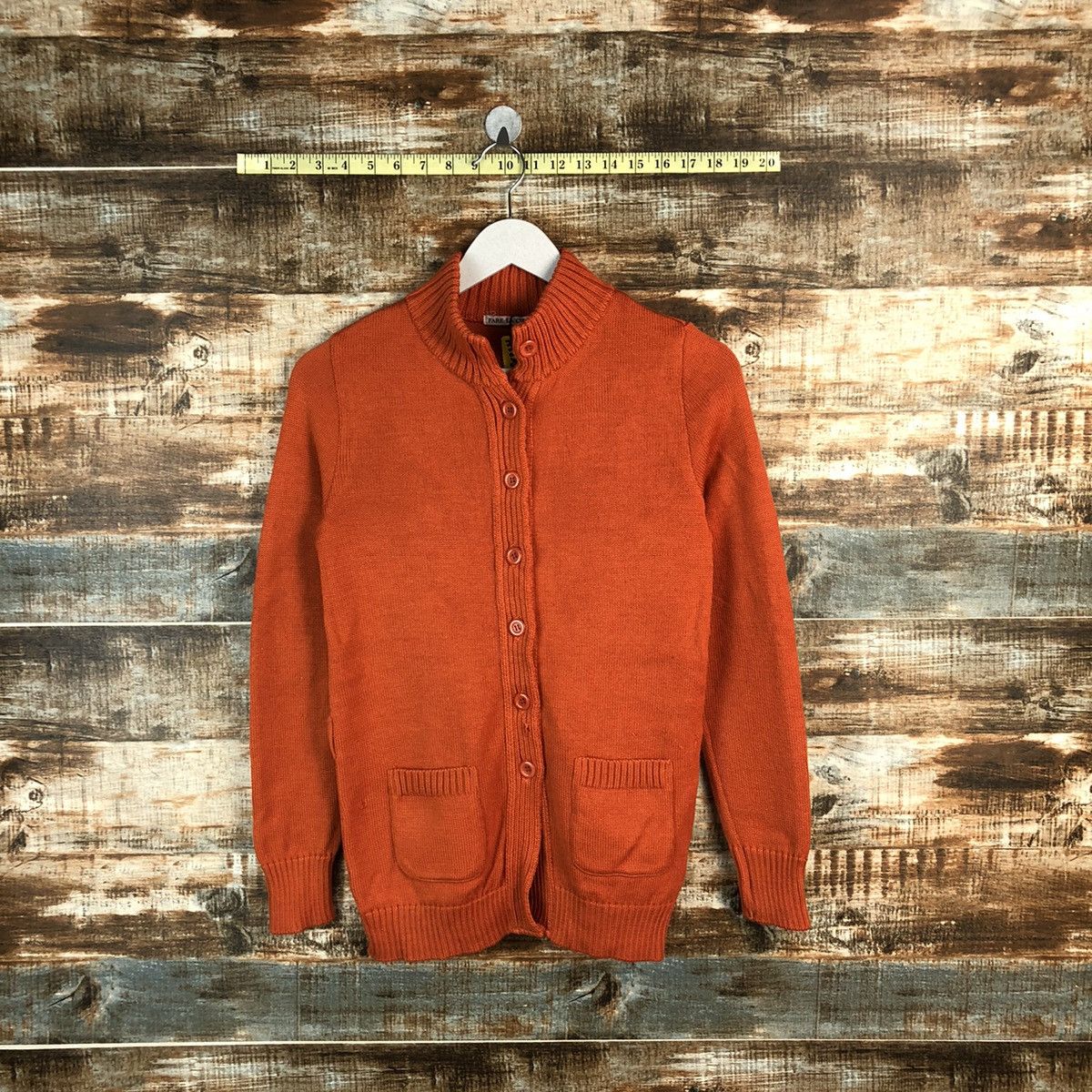 Homespun Knitwear × Japanese Brand Fare La Corte Orange Knitwear #A1825 Size S / US 4 / IT 40 - 1 Thumbnail