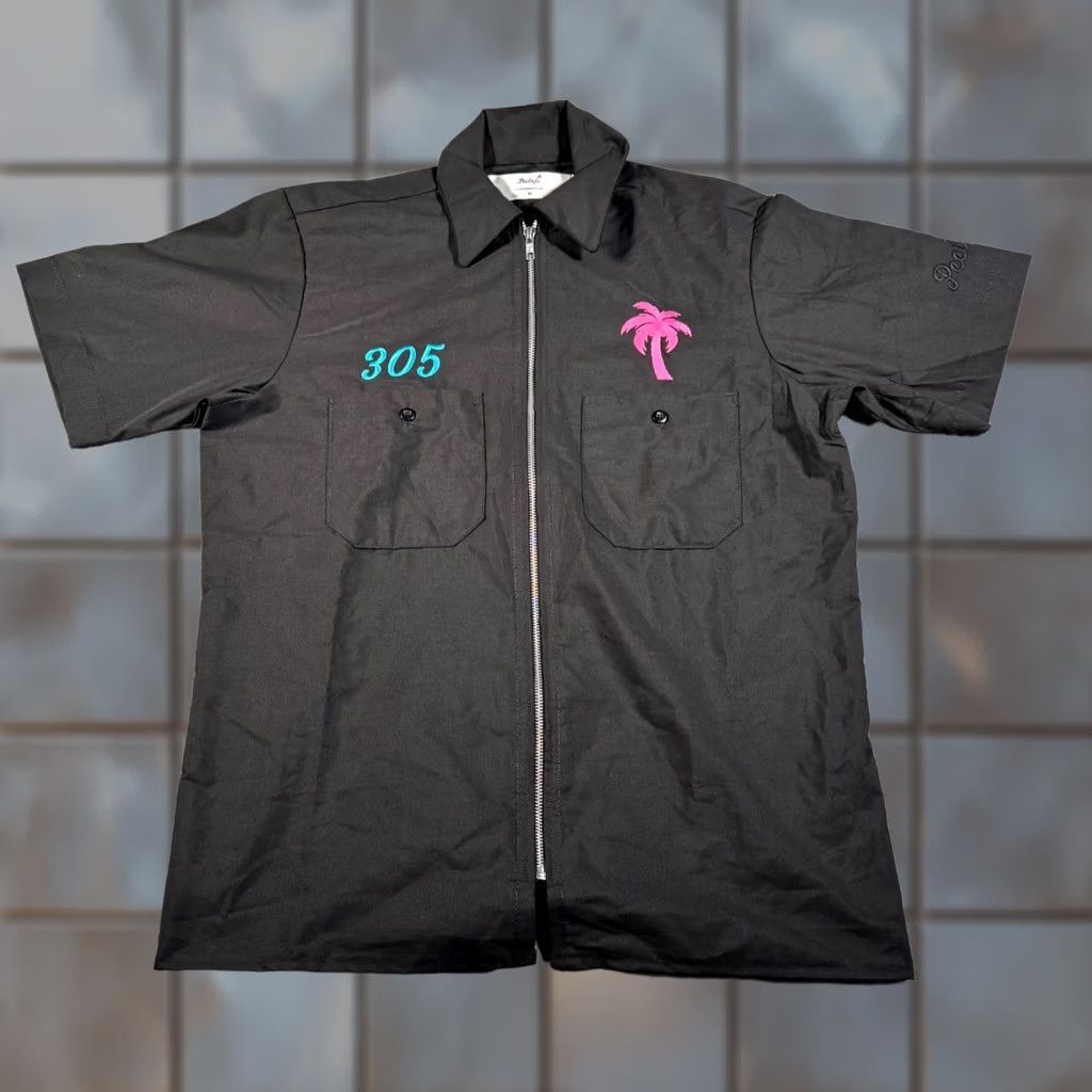 Vintage VINTAGE Peels Chore Shirt Mens M Black Full Zip Miami 305 Jacks Daniel Embroidered Shirt Mens M Black Full Zip Miami 305 Jacks Daniel Embroidered Size US M / EU 48-50 / 2 - 1 Thumbnail