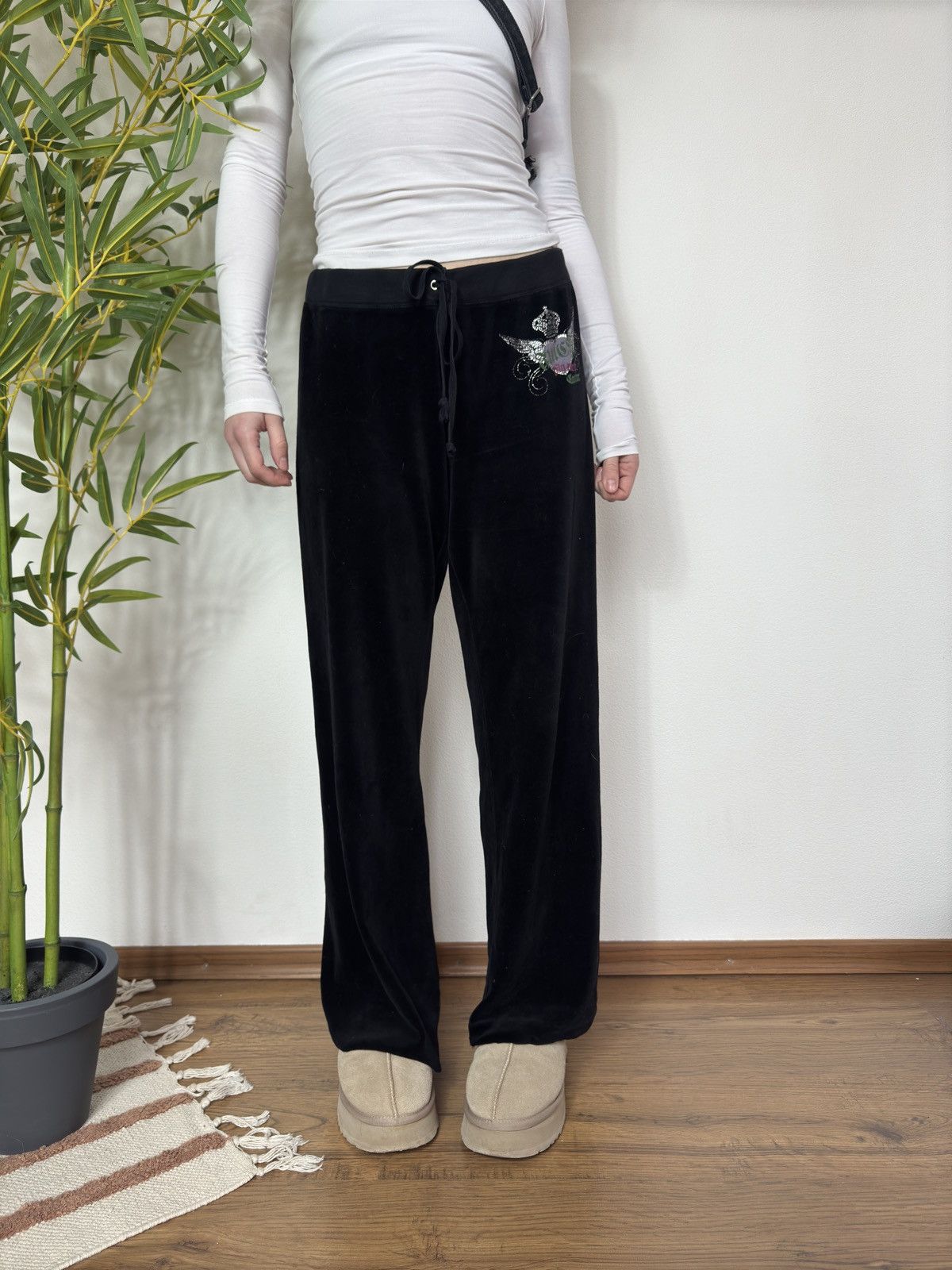 Juicy Couture VINTAGE RARE JUICY COUTURE VELOUR PANTS Size 30" / US 8 / IT 44 - 6 Thumbnail