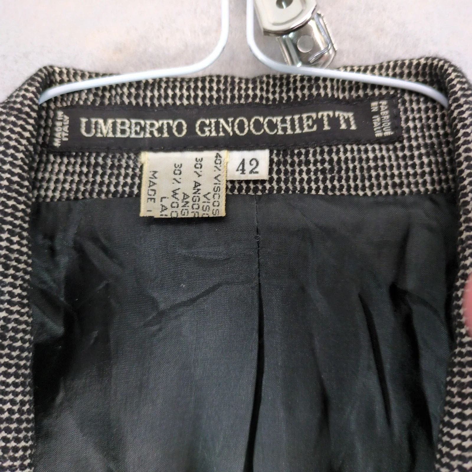 Vintage Umberto Ginocchietti Italy Blazer Jacket Women's US 6 Tweed Size M / US 6-8 / IT 42-44 - 4 Thumbnail