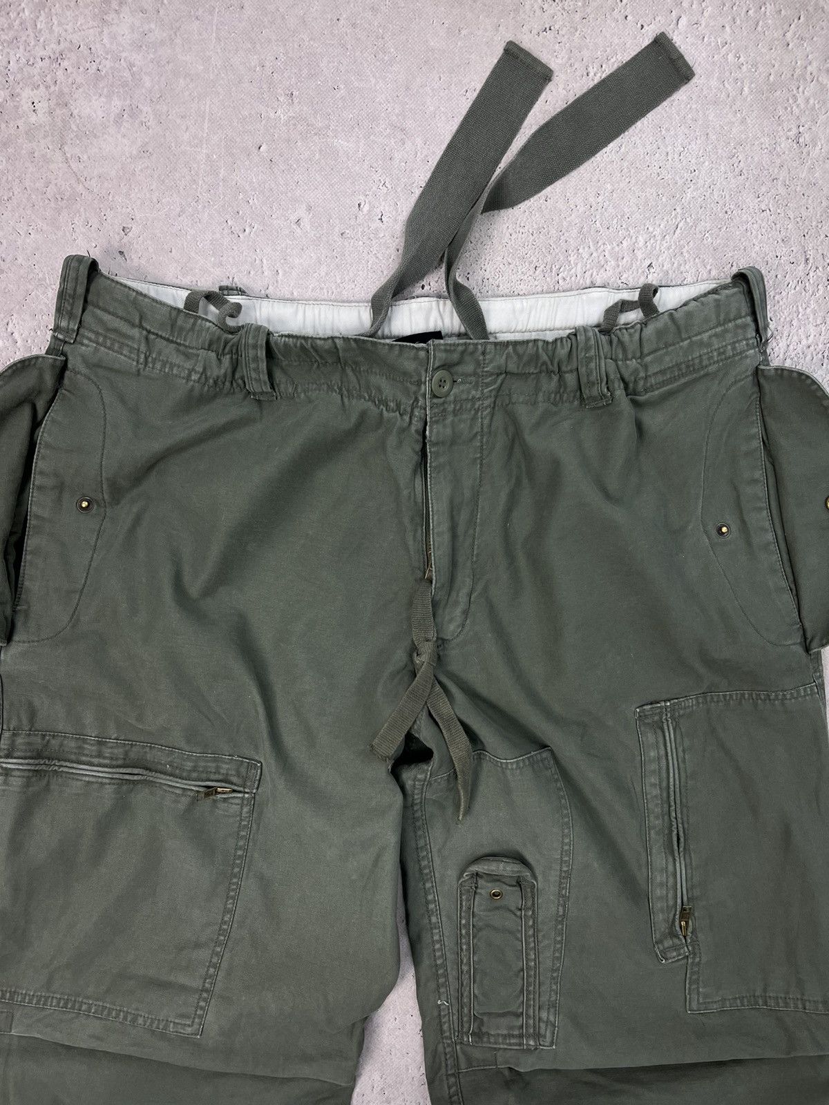 Carhartt × Vintage Vintage y2k Carhartt Baggy olive Cargo Pants Size US 34 / EU 50 - 5 Thumbnail