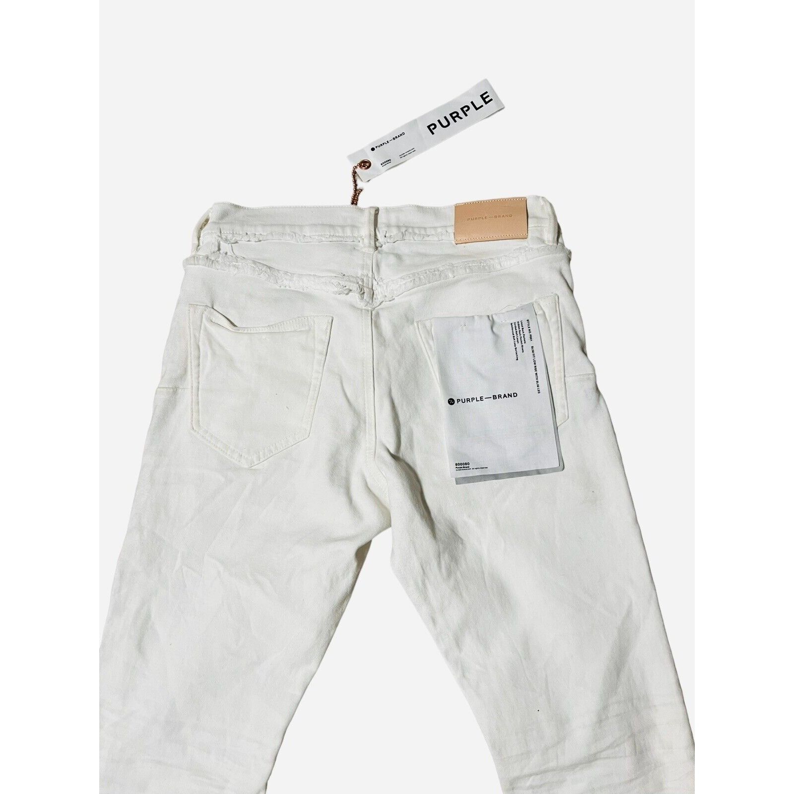 Purple Brand Purple Brand Jeans Mens Slim Fit P001 White 29/30 Size US 29 - 4 Thumbnail