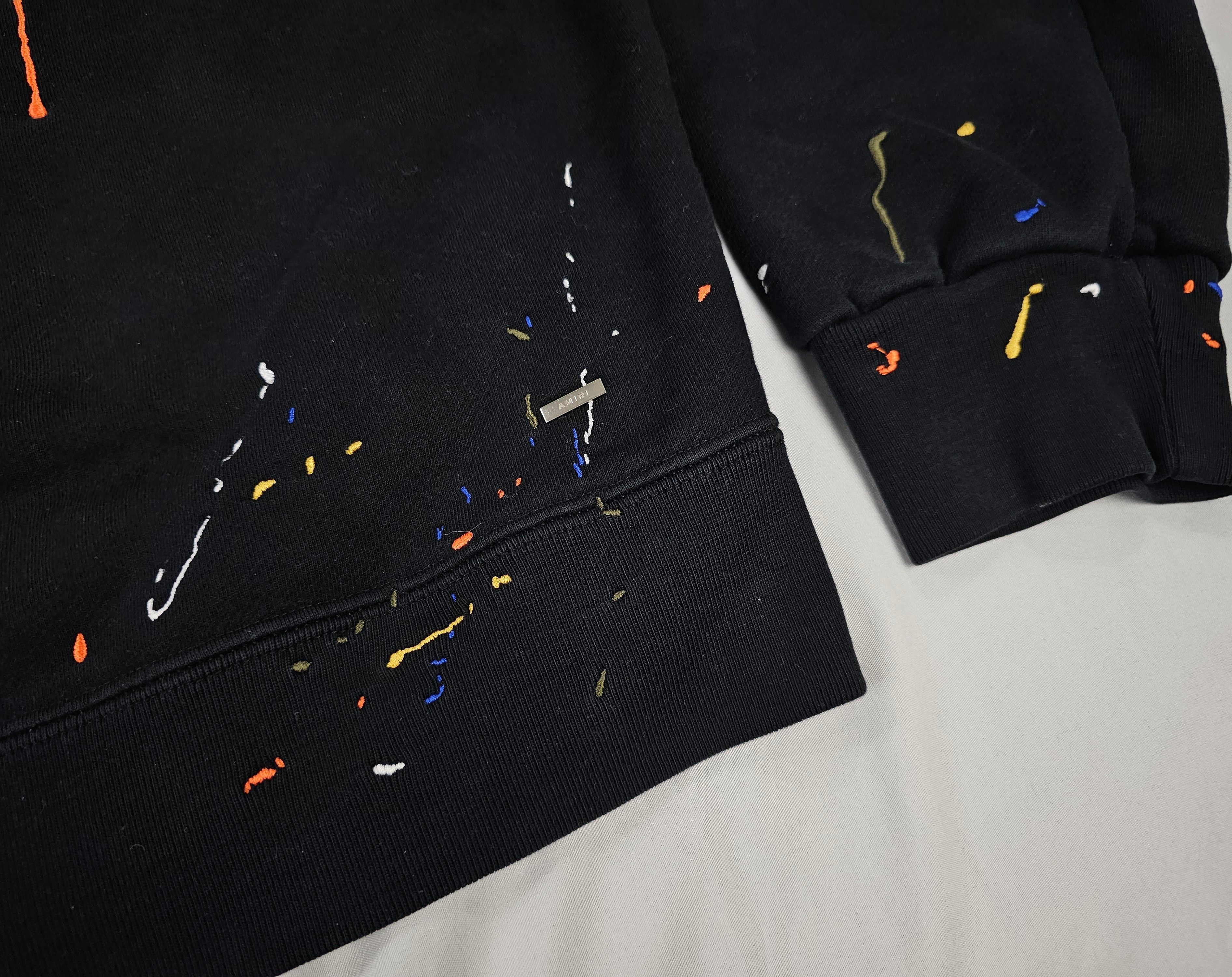 Amiri AMIRI Embroidered Paint Drip Core Logo Hoodie Pre-owned Size US XL / EU 56 / 4 - 8 Thumbnail