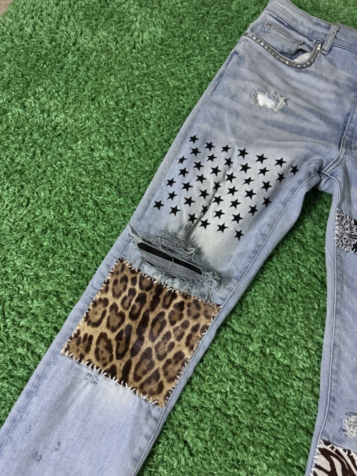 Amiri Amiri art patch denim Size US 34 / EU 50 - 3 Thumbnail