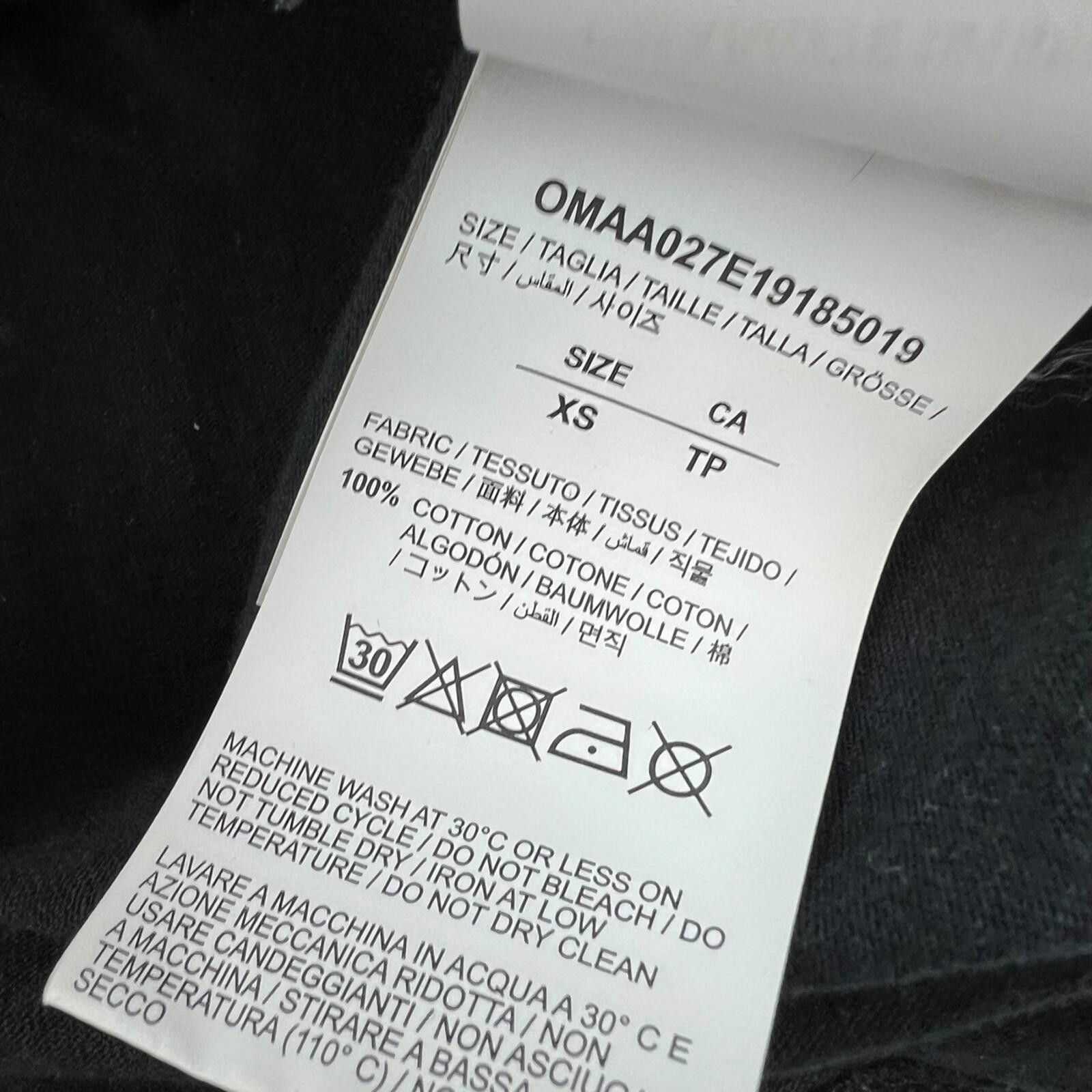 Off-White Off-White Mini Logo Black T-Shirt Size US XS / EU 42 / 0 - 4 Thumbnail