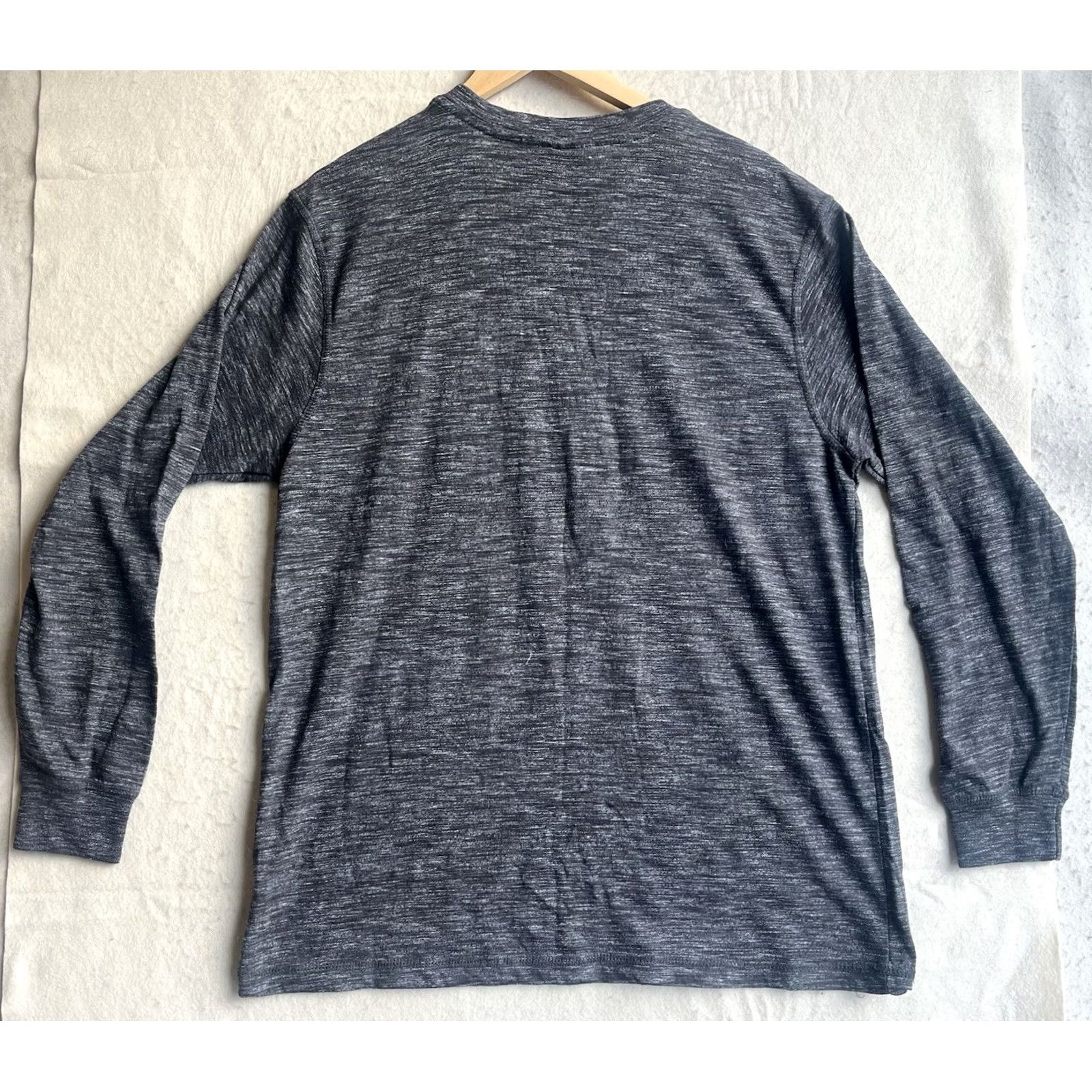 Vintage MSP Eighty 8 Henley Shirt Mens XL Long Sleeve Dark Gray Casual T-Shirt Size US XL / EU 56 / 4 - 2 Thumbnail