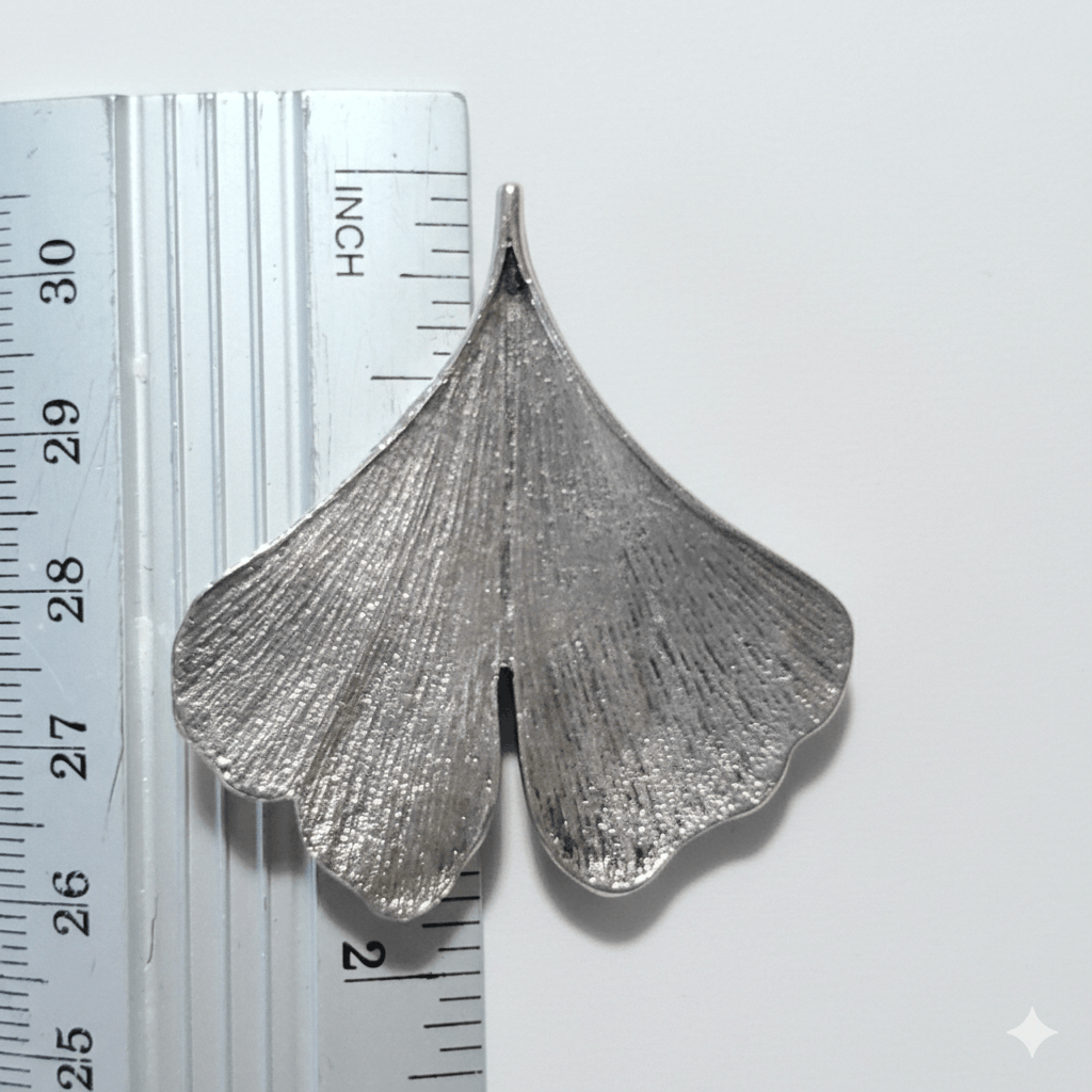 Other Ginko Biloba 2" Leaves Earrings B+B Sterling Silver 925 Vint Size ONE SIZE - 9 Thumbnail