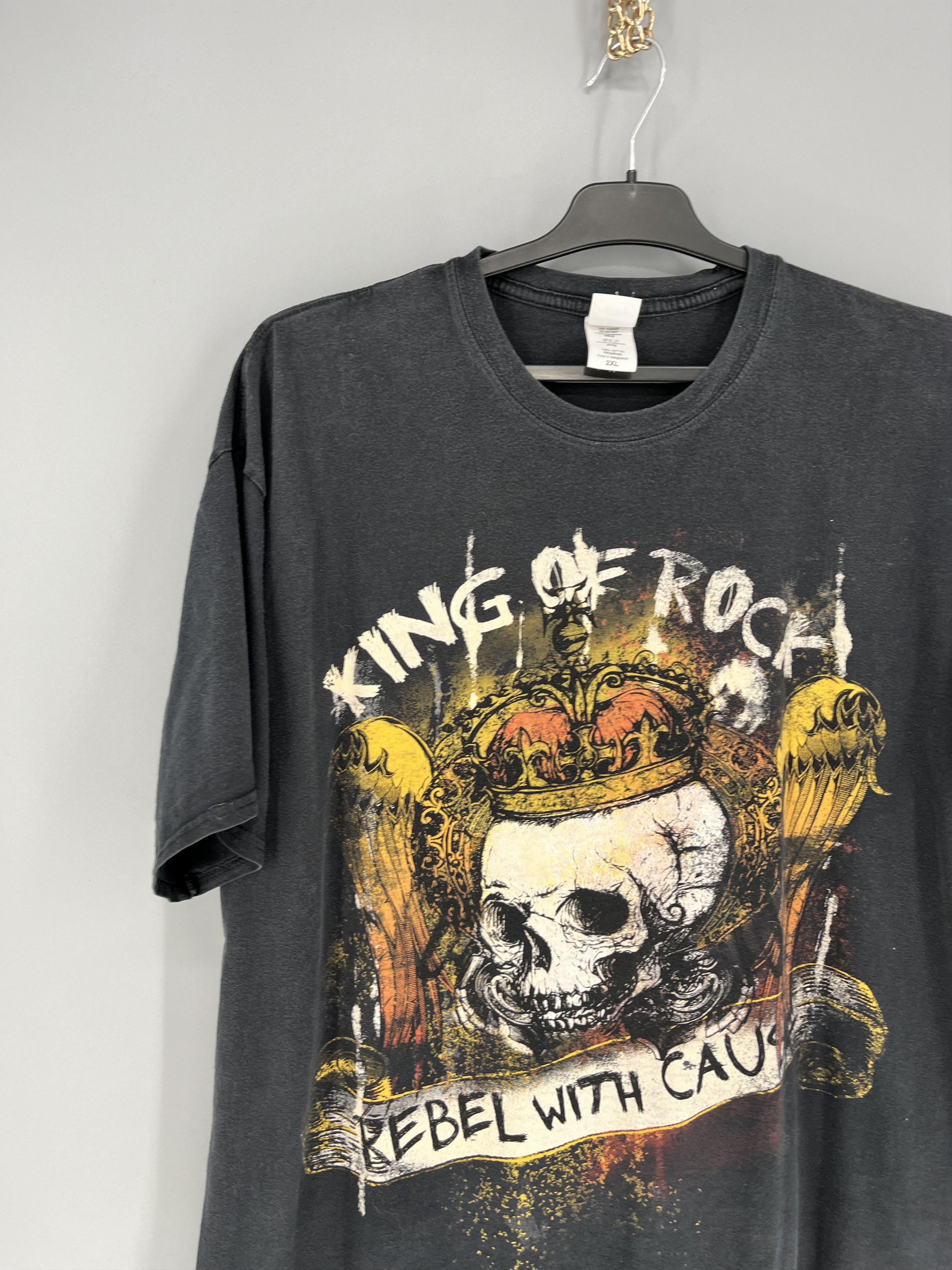 Band Tees × Vintage T Shirt Vintage 90s King Of Rock Rebel With Cause Size 2XL Size US XL / EU 56 / 4 - 3 Thumbnail