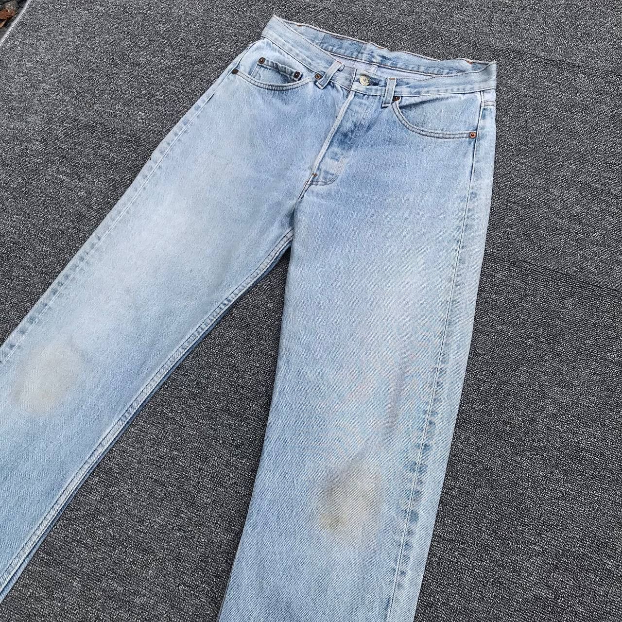 Levi's Vintage Clothing × Vintage Vintage Levis 501 USA 80s lightwash dirty wash W29x28 inch Size US 29 - 3 Thumbnail