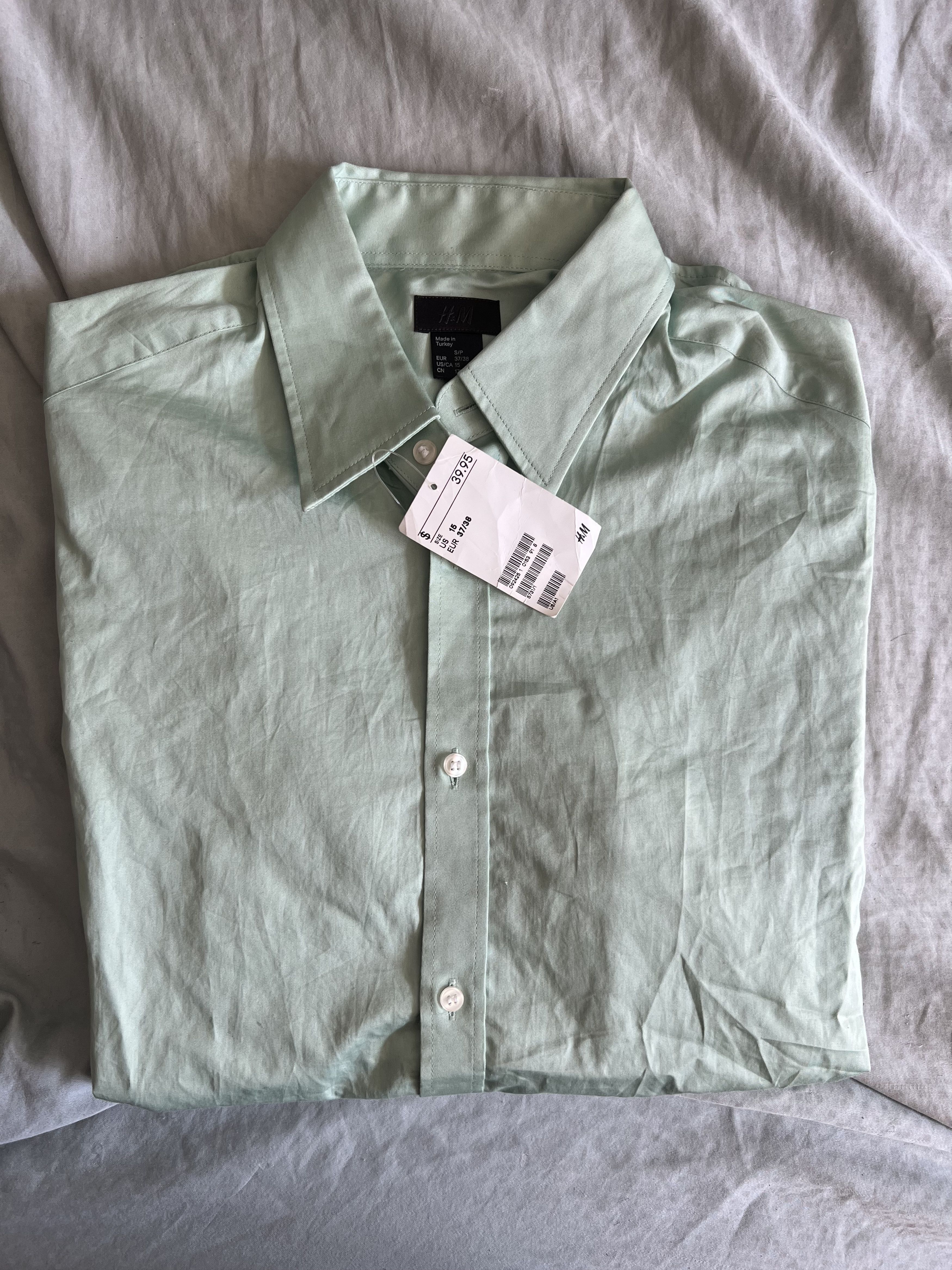 H&M H&M Button Up Shirt small seafoam green $39.50 Size US S / EU 44-46 / 1 - 3 Thumbnail