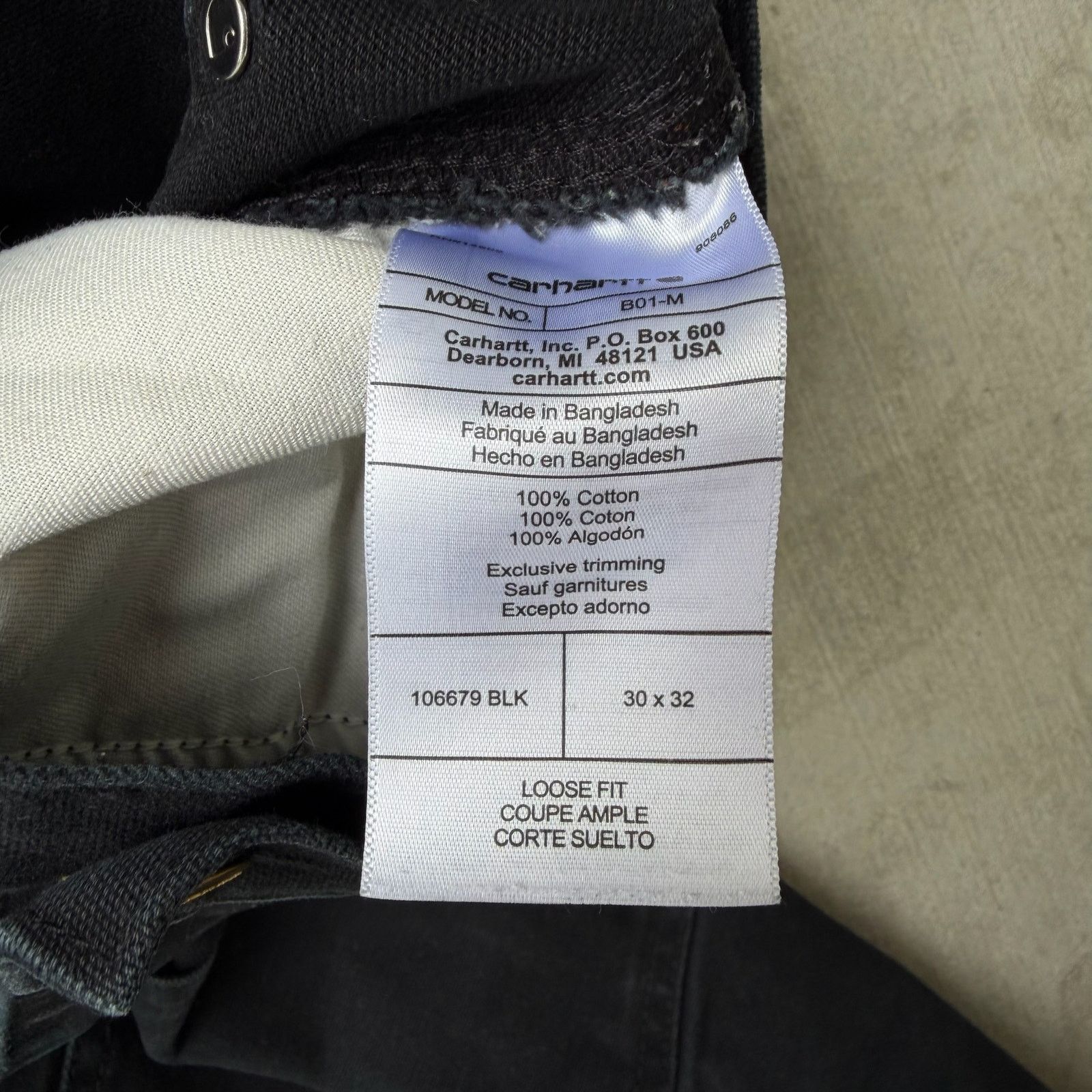 Carhartt × Vintage Carhartt black double knee work wear carpenter pants Size US 29 - 6 Thumbnail