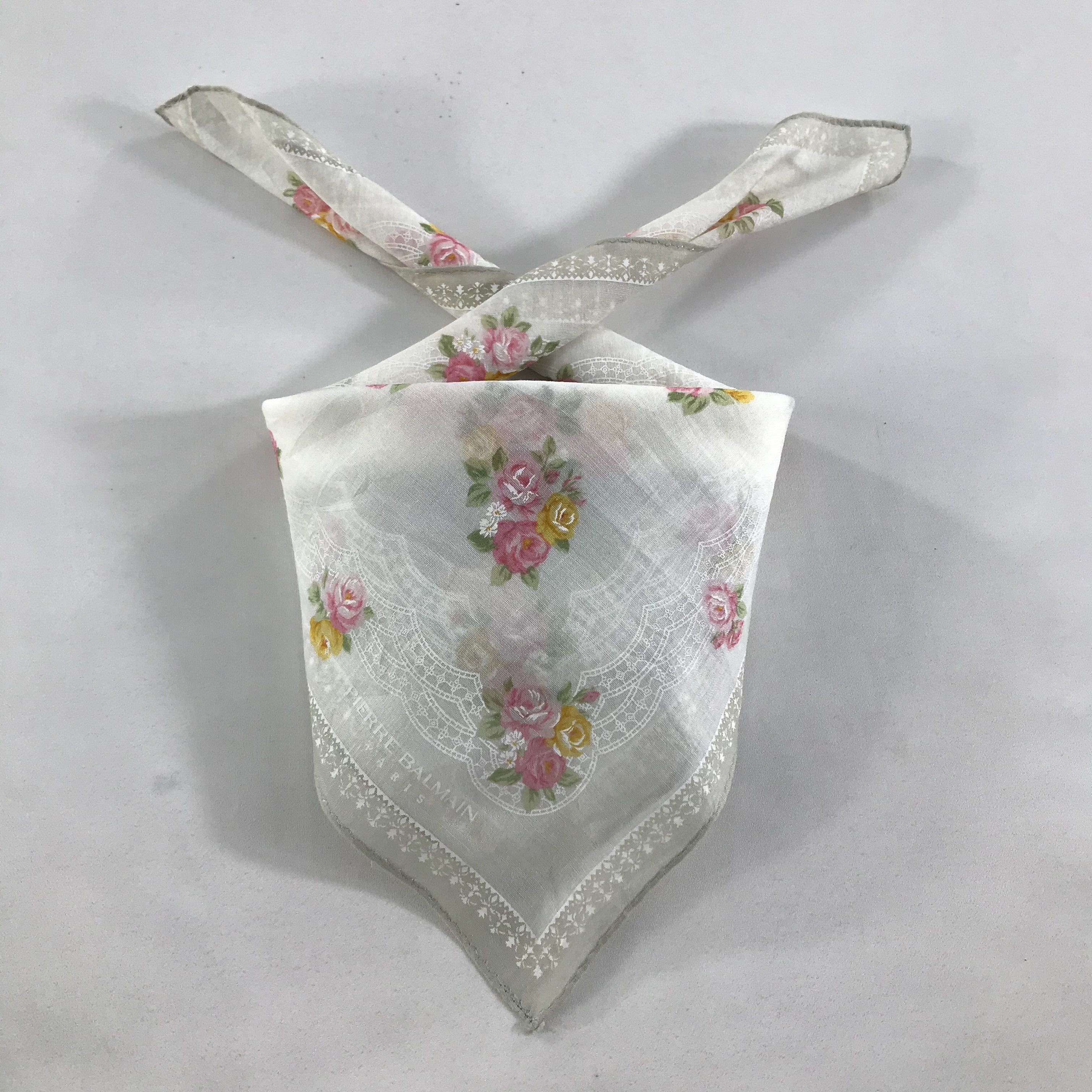 Pierre Balmain × Vintage Pierre Balmain Bandana / Handkerchief / Neckerchief - S1292 Size ONE SIZE - 3 Thumbnail