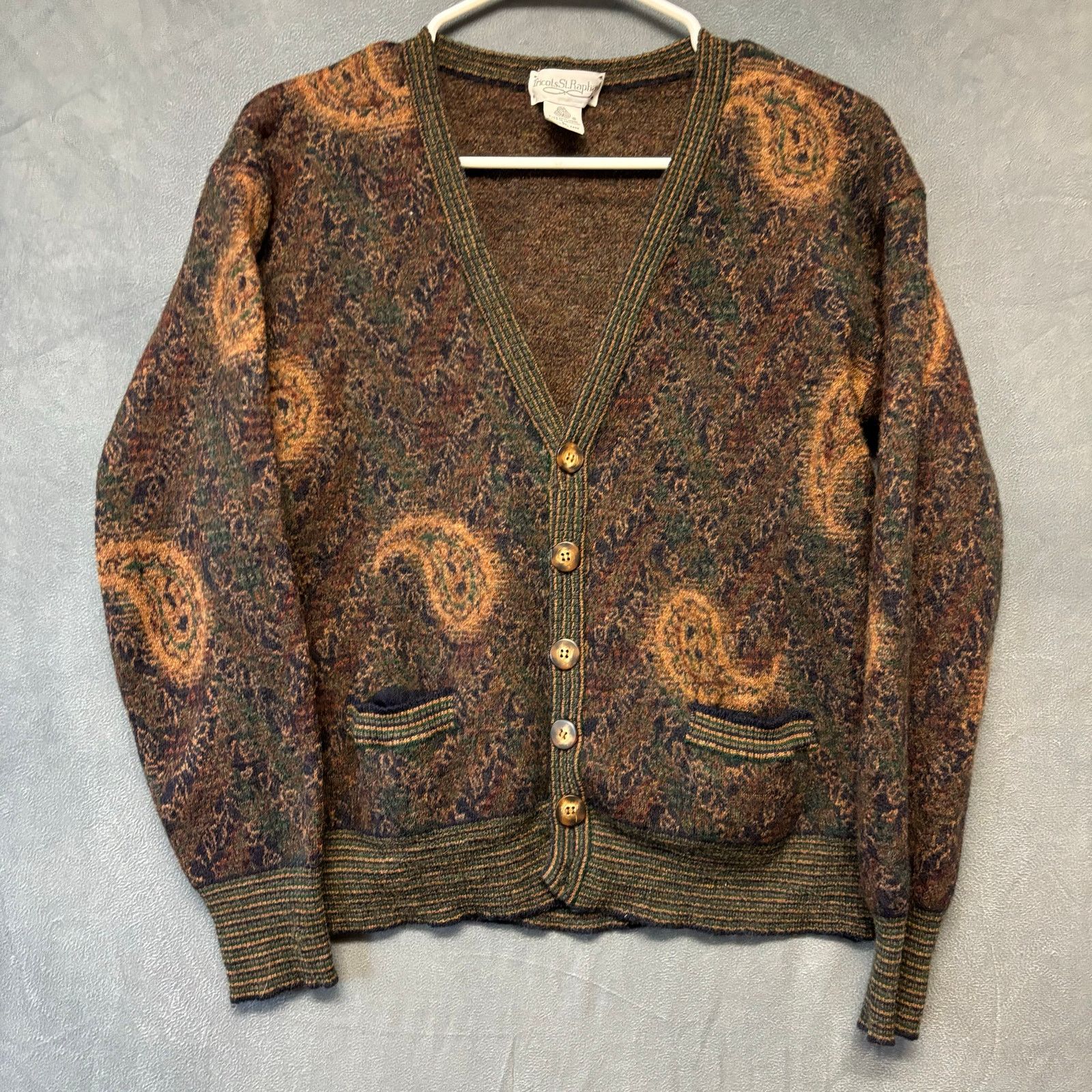 Generic Tricots St. Raphael New Wool Cardigan Paisly Granny Goblin ...