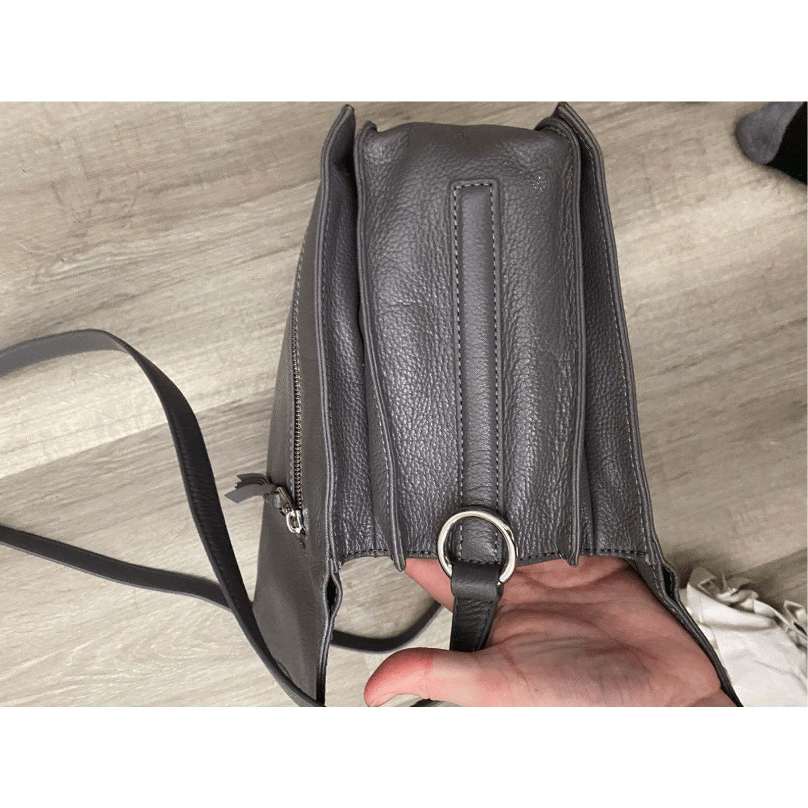Ghurka Ghurka Original Dark Gray Square Crossbody Purse, MP $695 Size ONE SIZE - 10 Thumbnail