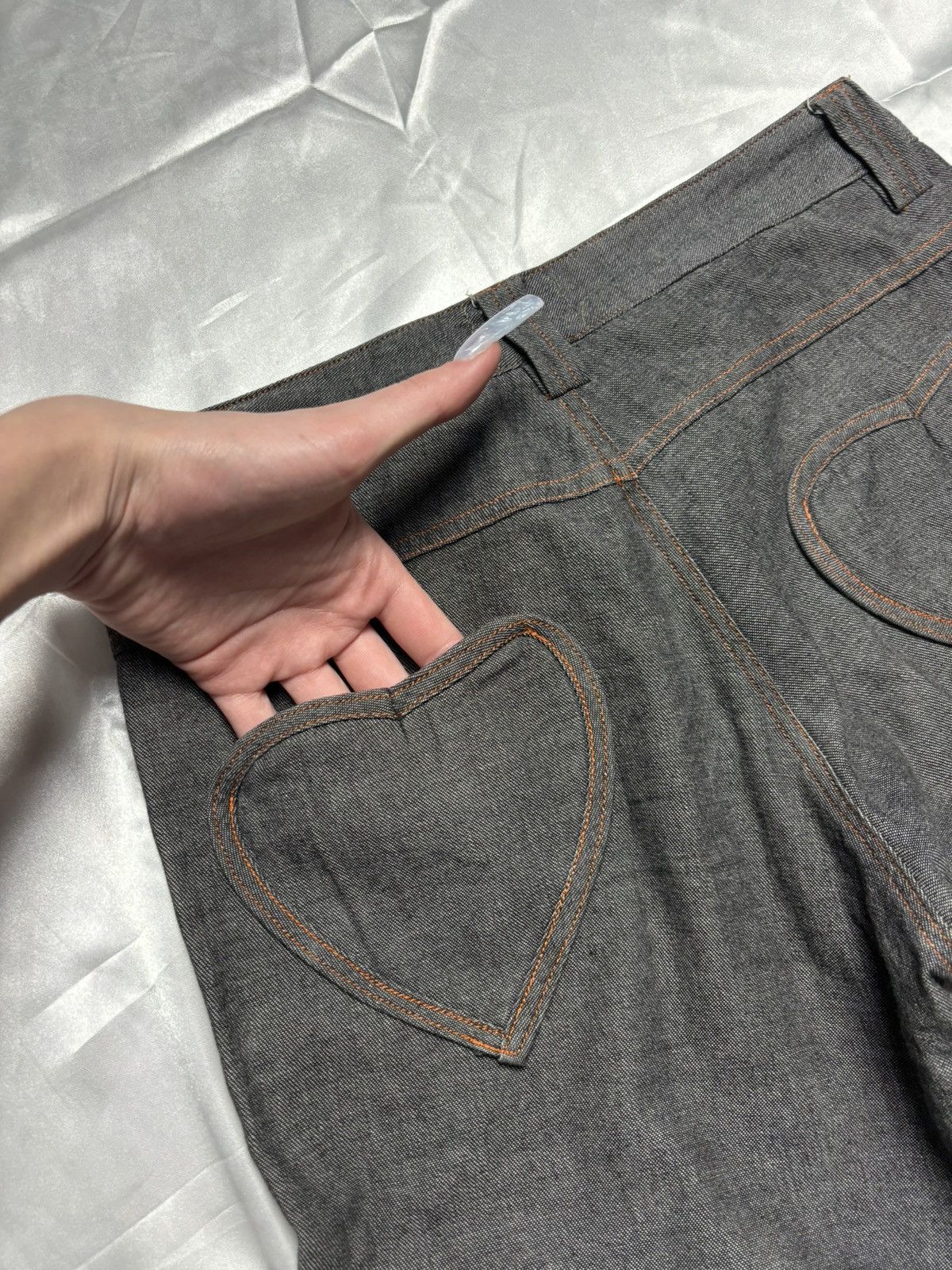 Vintage Vintage coquette style cute flared pants Size 26" / US 2 / IT 38 - 9 Thumbnail