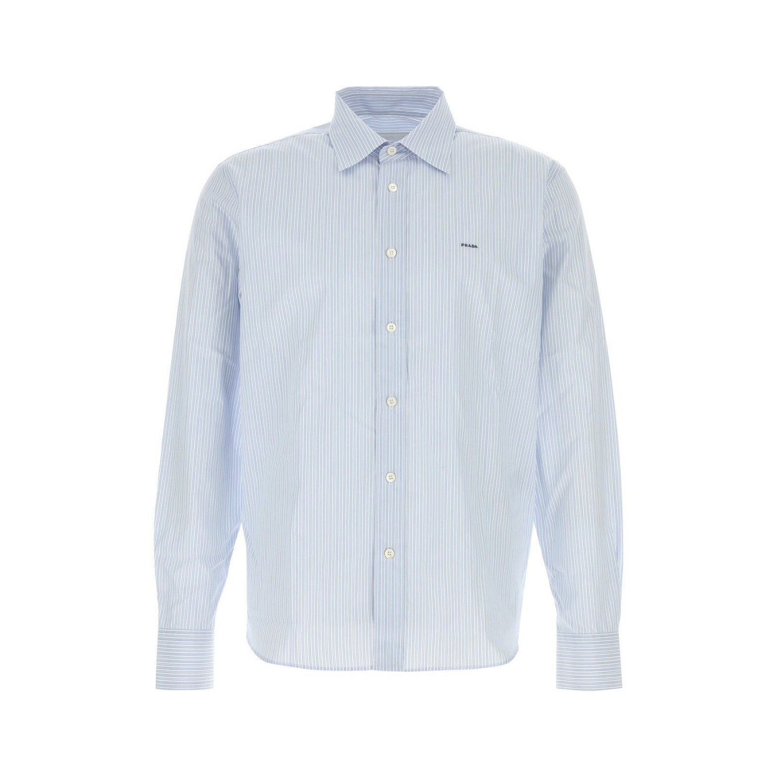 Prada PRADA Embroidered Poplin Shirt New & Authentic (Men's size:4 Size US XL / EU 56 / 4 - 1 Thumbnail
