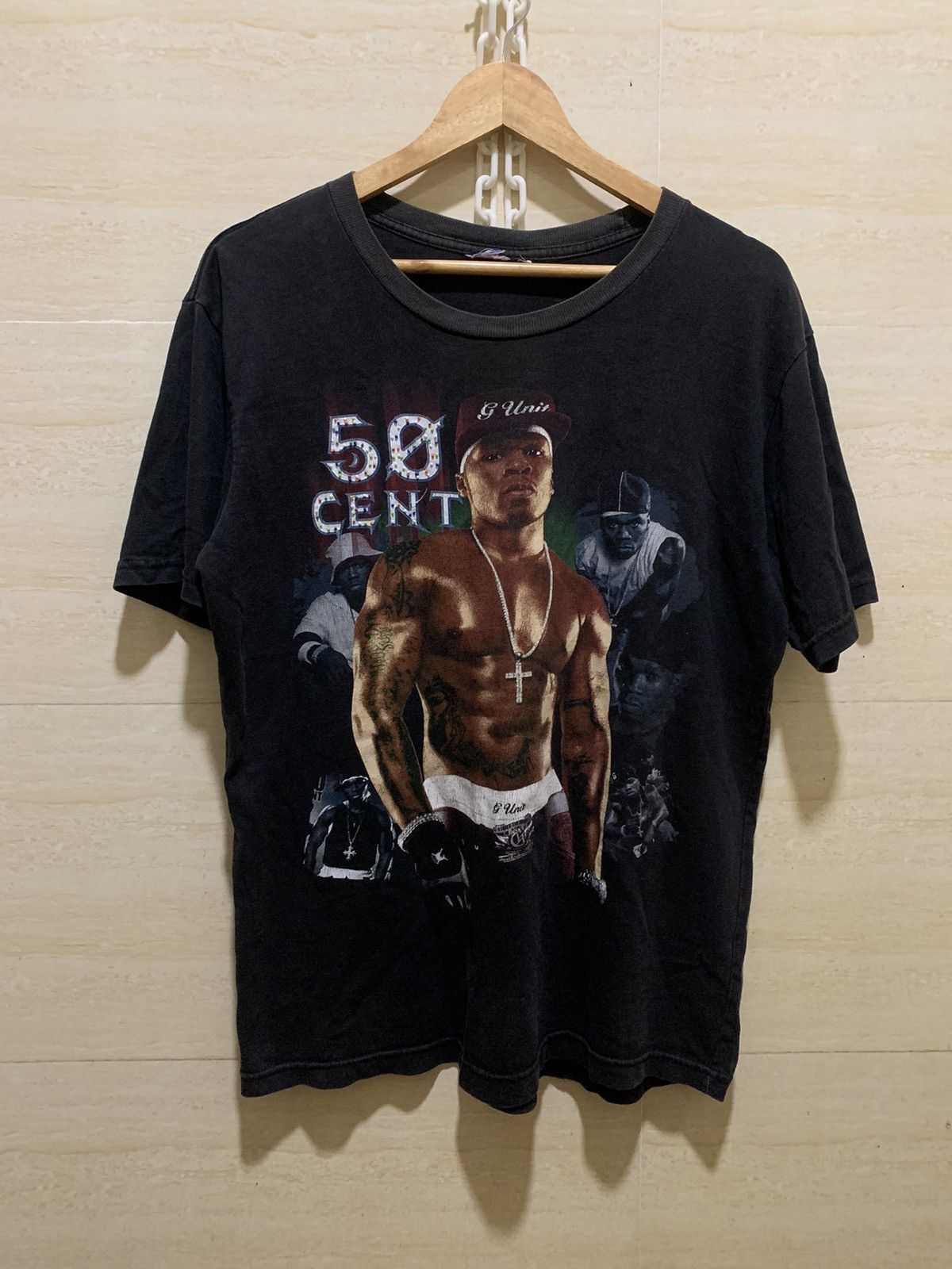 50cent vintage promo tシャツ gunit raptee G unit 50 tee - Gem