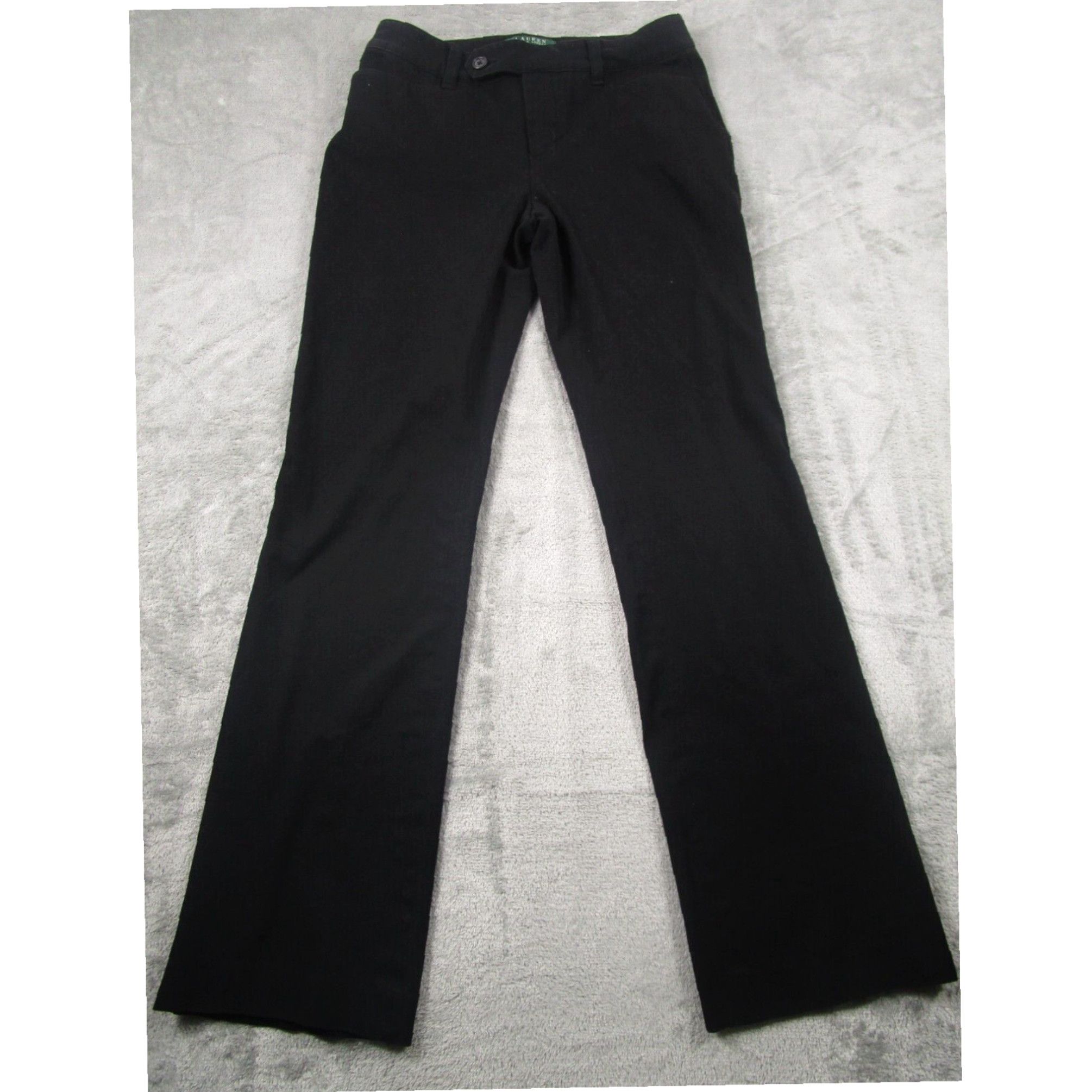 Ralph Lauren Lauren Ralph Lauren Adelle Womens Bootcut Cotton Pants with Pockets Black Size 2 Grailed