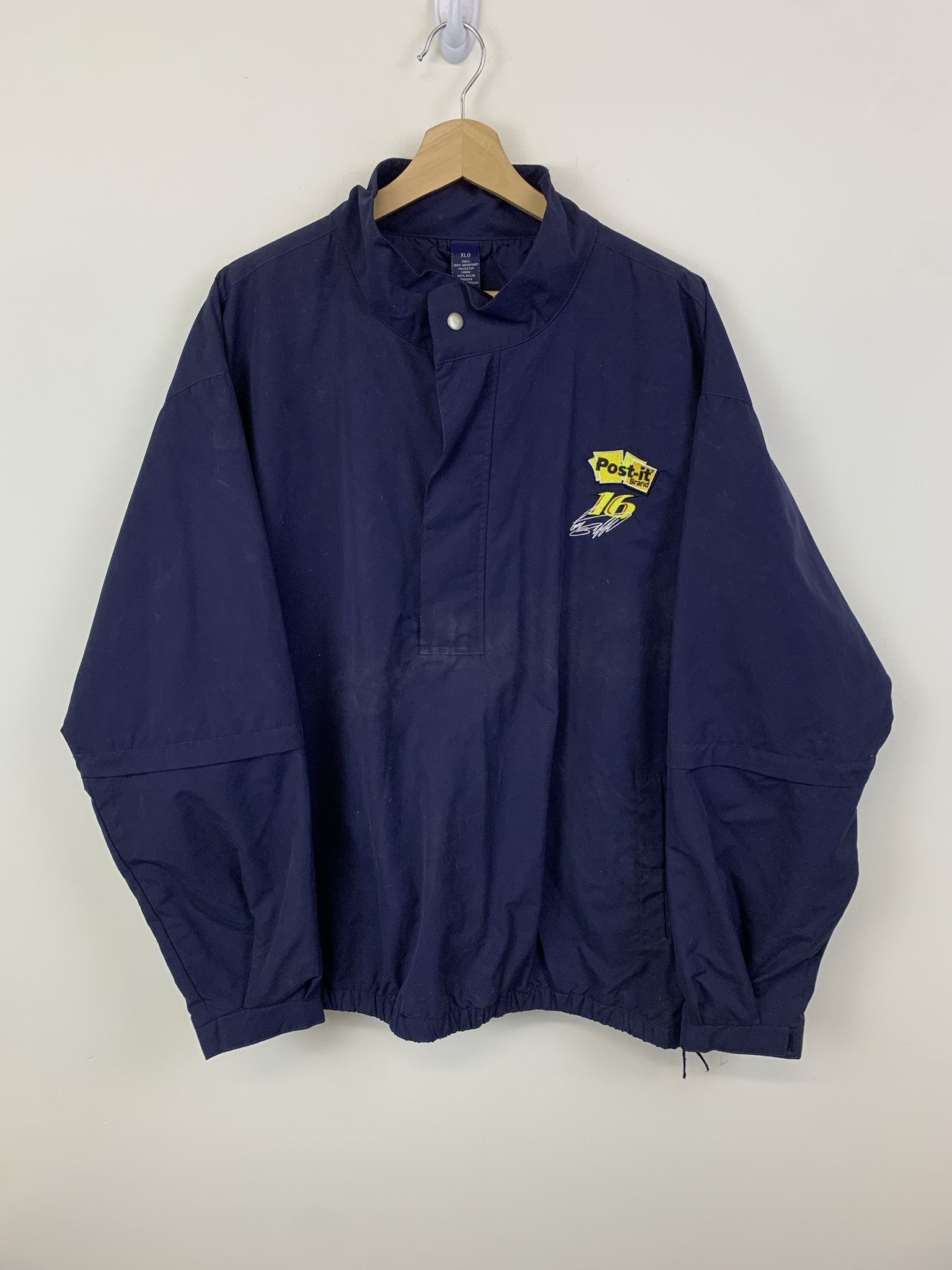 NASCAR Vintage Bobby Labonte Navy Quarterzip Removable Sleeves Jacket Size XL Size US XL / EU 56 / 4 - 1 Thumbnail