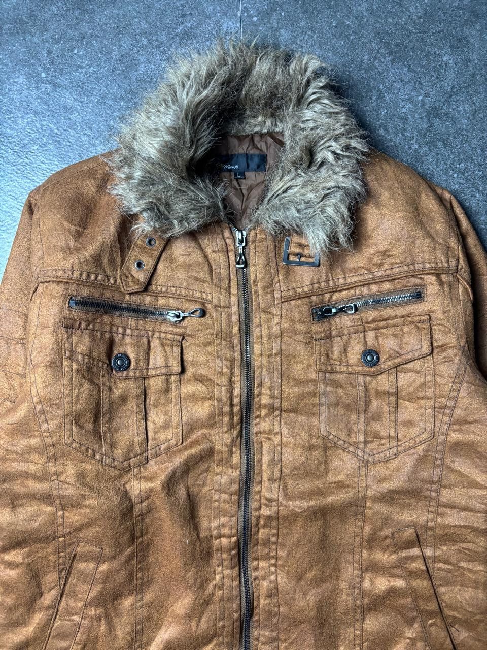 In The Attic 2000s Day Moon by In The Attic Fur Vkei Riders Jacket Size US M / EU 48-50 / 2 - 2 Thumbnail