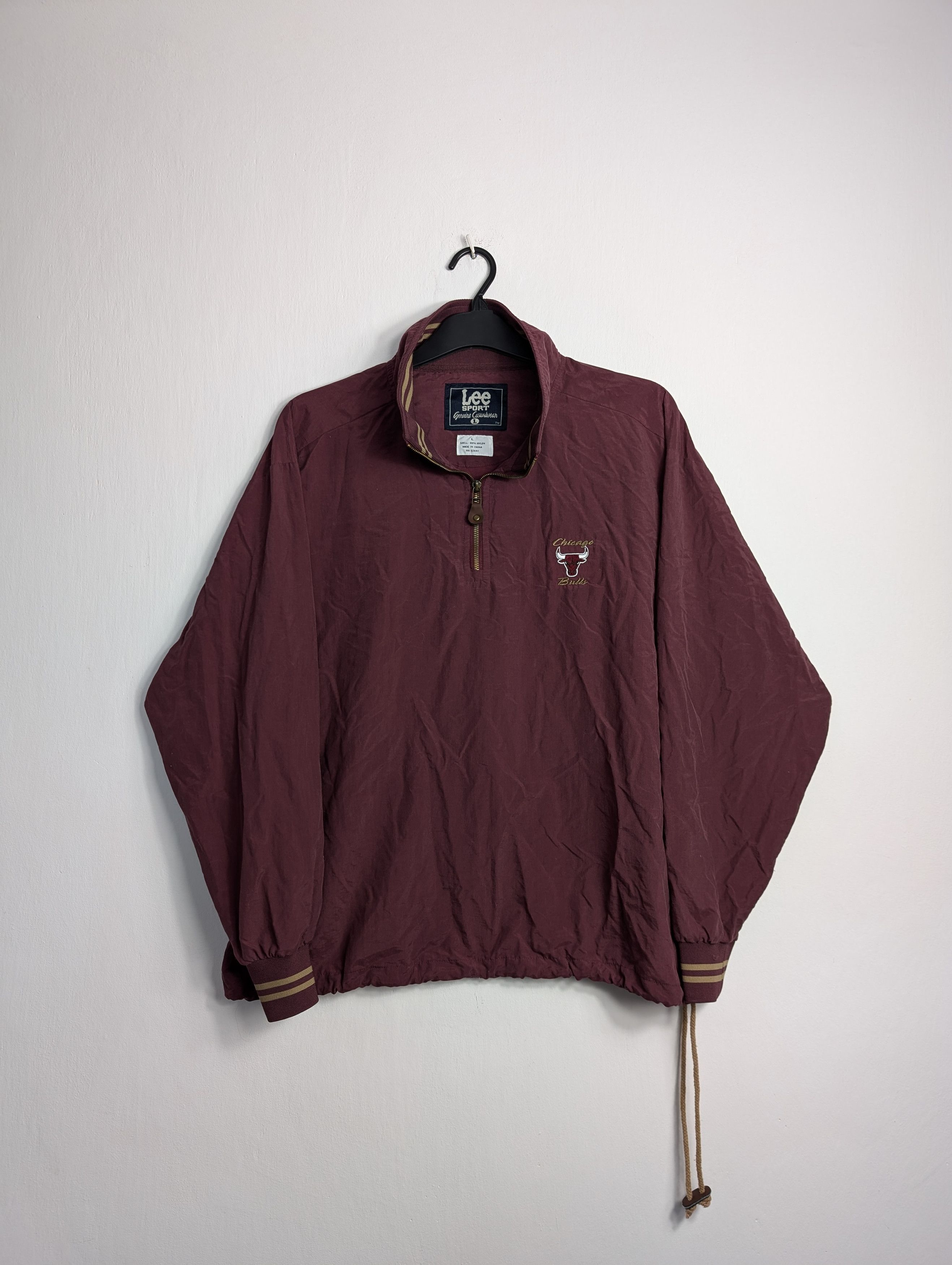 Lee Vintage Chicago Bulls Lee Sport Pullover Retro Y2K Boxy Size US L / EU 52-54 / 3 - 1 Thumbnail