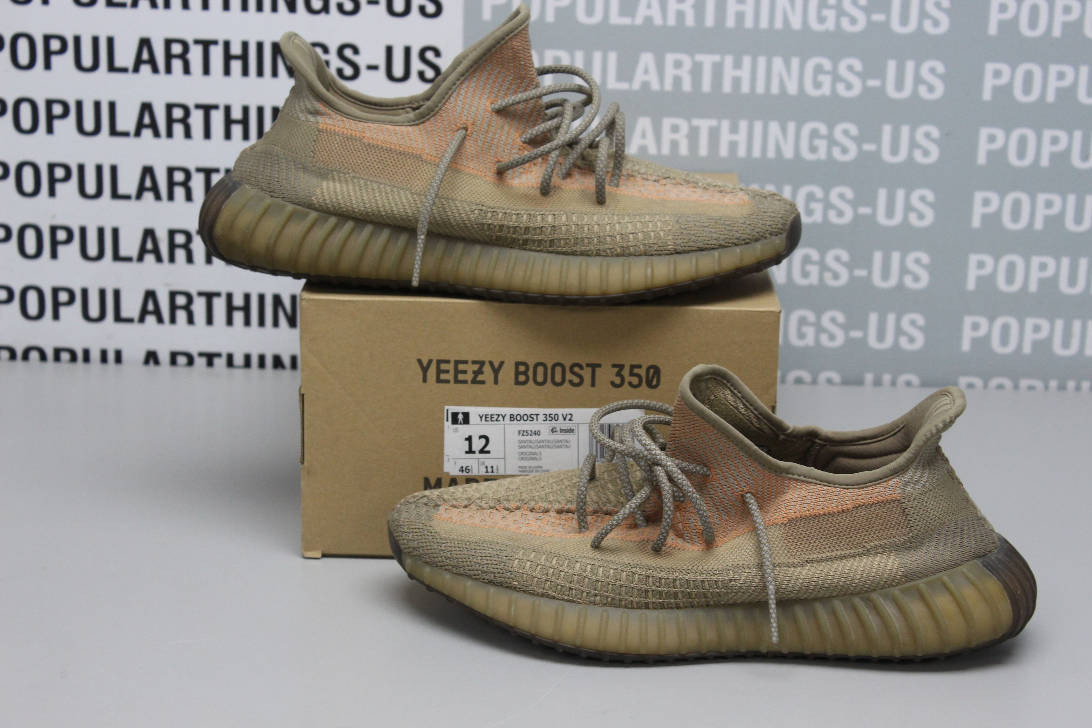 Yeezy Boost 350 Sand Taupe Sz 12