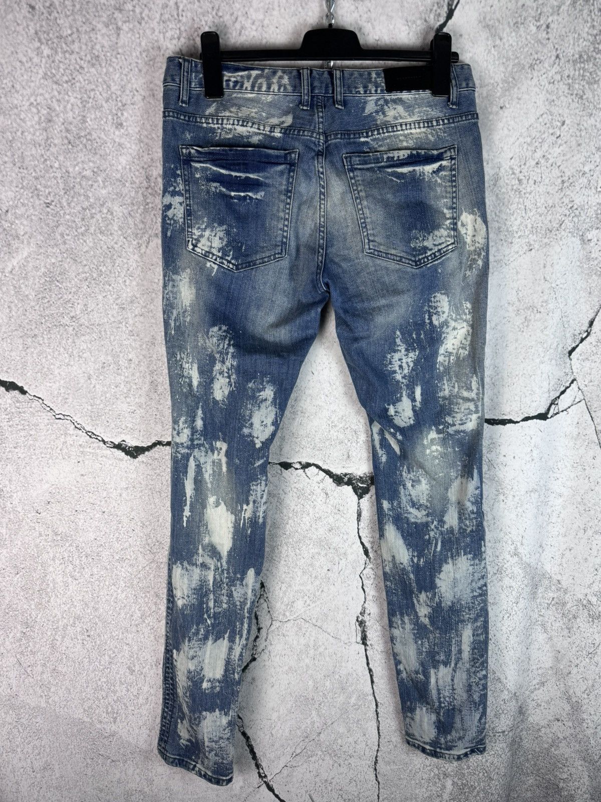 Represent Clo. Represent Knee Destroyer Denim Heavy Bleach Pants Jeans Size US 32 / EU 48 - 2 Thumbnail