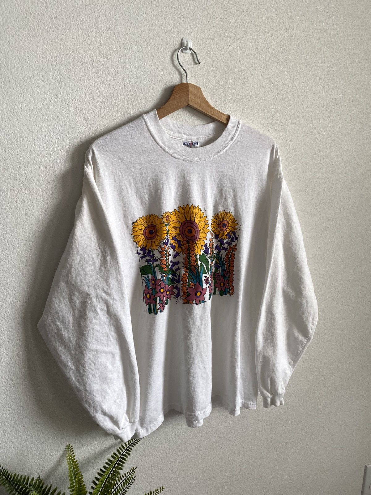 Vintage Vintage Sunflower Floral Tee 🌻 Size US L / EU 52-54 / 3 - 2 Thumbnail