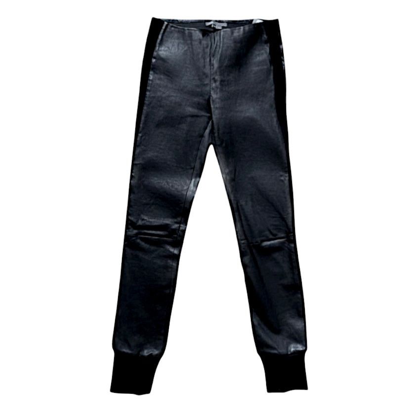 Vince Vince Black Leather Pants | Size XS Size 26" / US 2 / IT 38 - 1 Thumbnail
