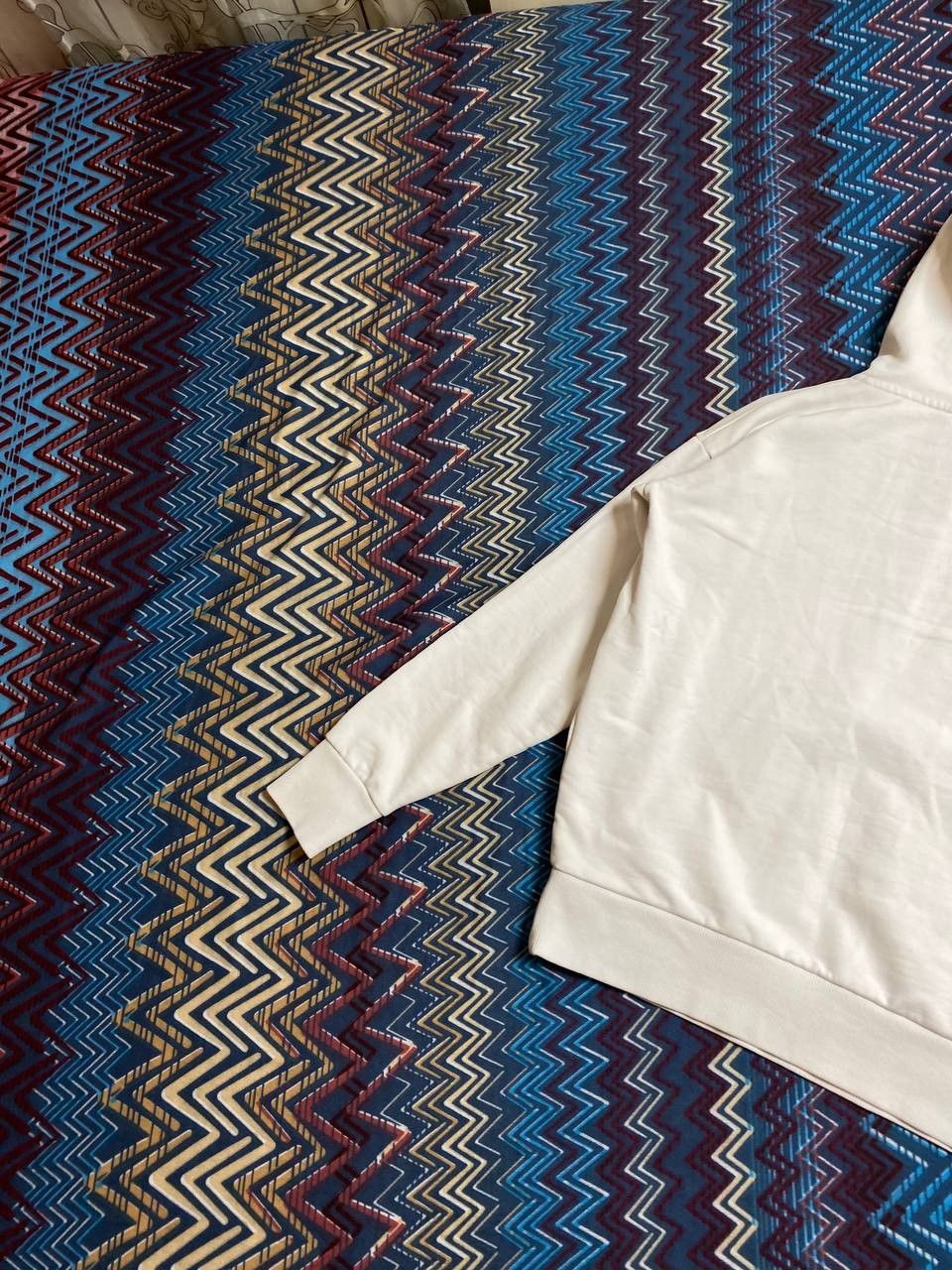 Diesel × Vintage Vintage Diesel Faded Punk Face White Hoodie Avant Garde y2k Size US XXS / EU 40 - 13 Thumbnail