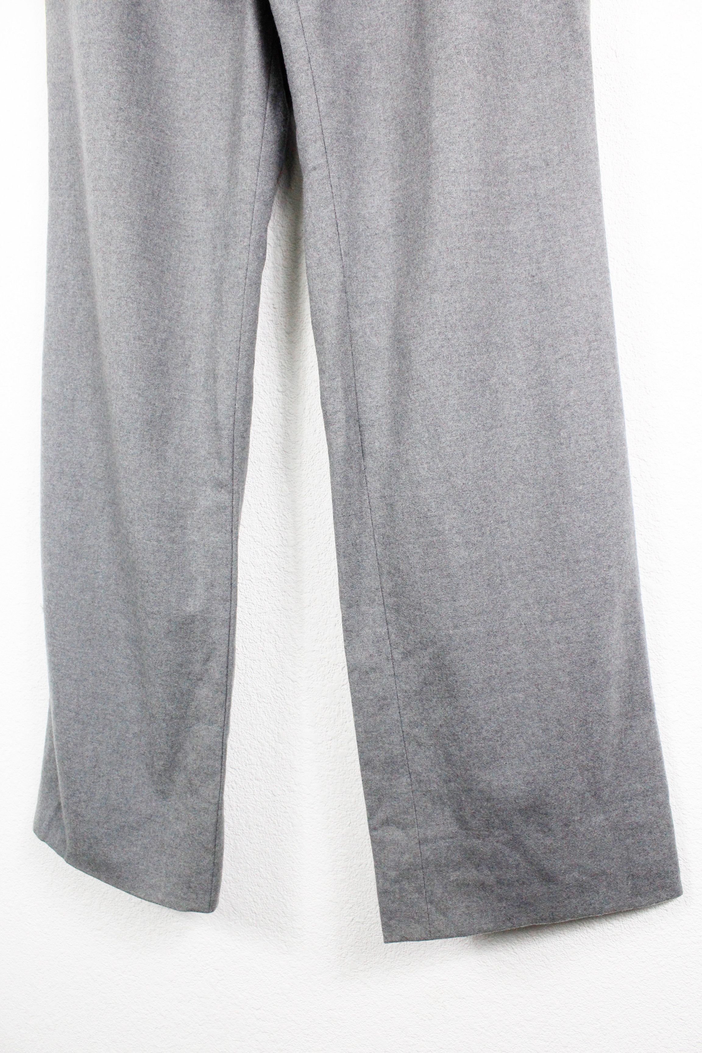 Jil Sander Jil Sander by Raf Simons Grey Flannel Wool Trousers Pants Size 26" / US 2 / IT 38 - 3 Thumbnail