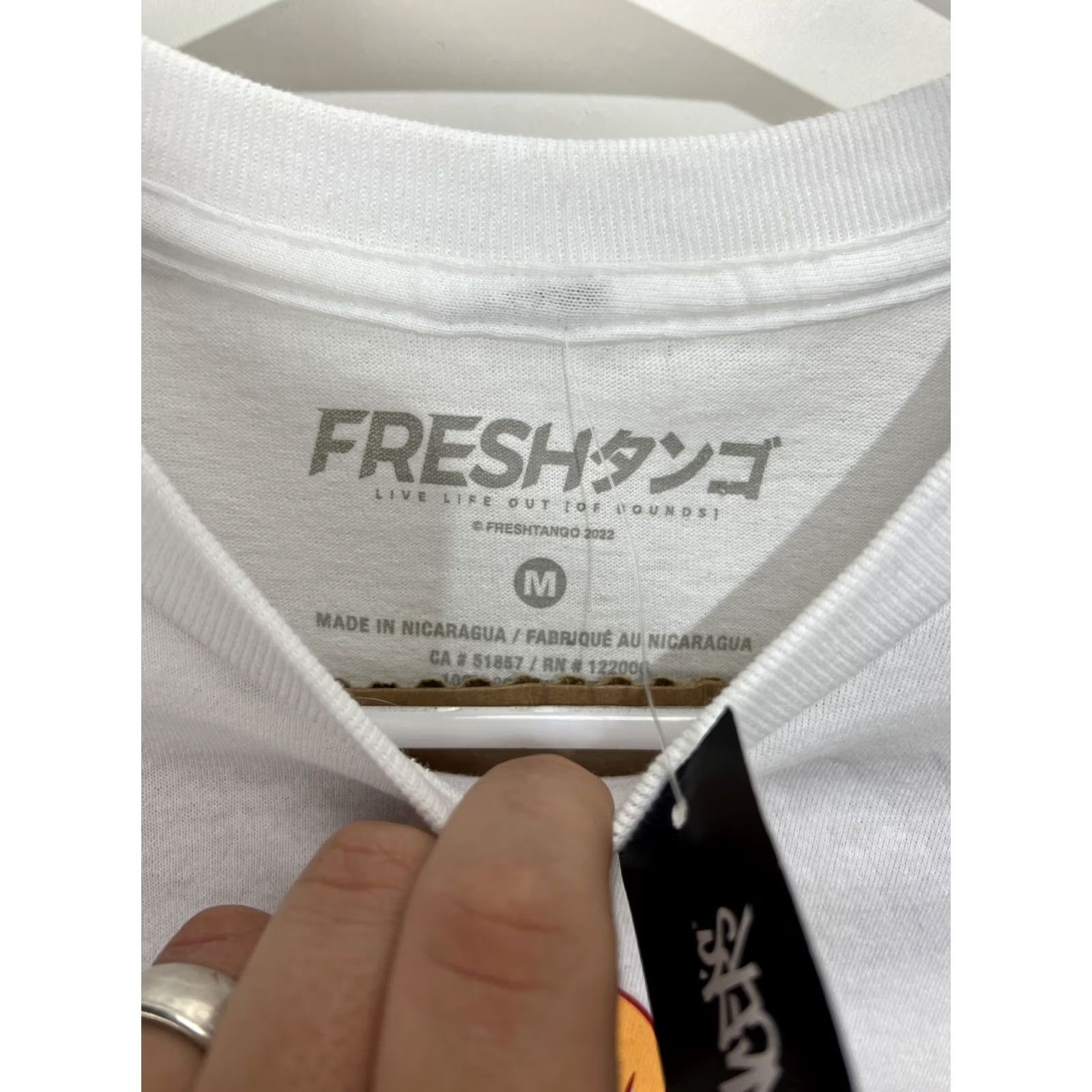 Hot Topic Fresh Tango Anime Ramen White T Shirt Medium Men Regular Size M White Graphic Print NWT Cotton Knit Crew Neck Short Sleeve Vintage No Size US M / EU 48-50 / 2 - 2 Thumbnail