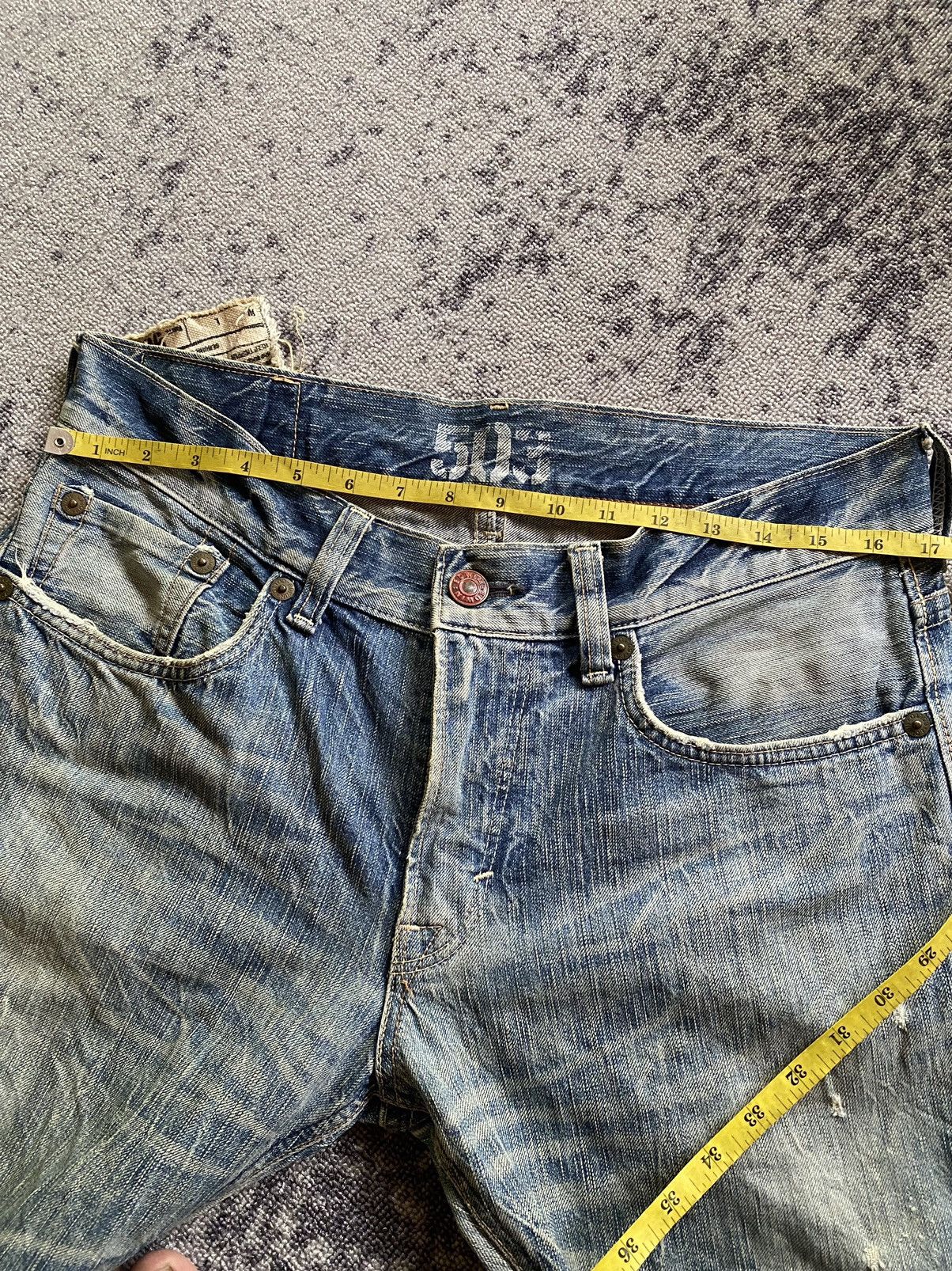 Hysteric Glamour Y2k Edwin 503 distressed bootcut jeans Size US 33 - 10 Thumbnail
