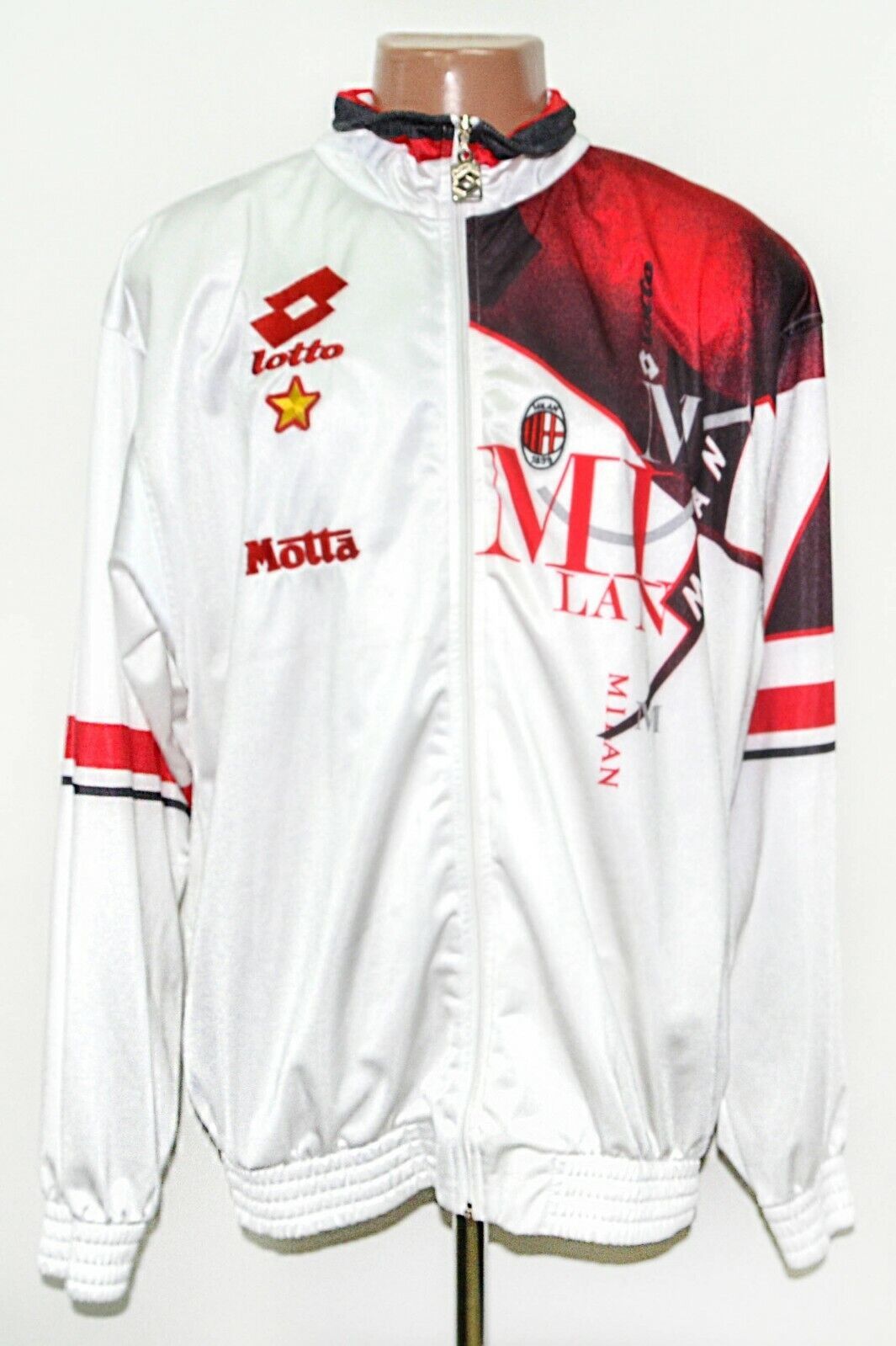 AC MILAN 1993/1994 FOOTBALL JACKET JERSEY LOTTO SIZE XL