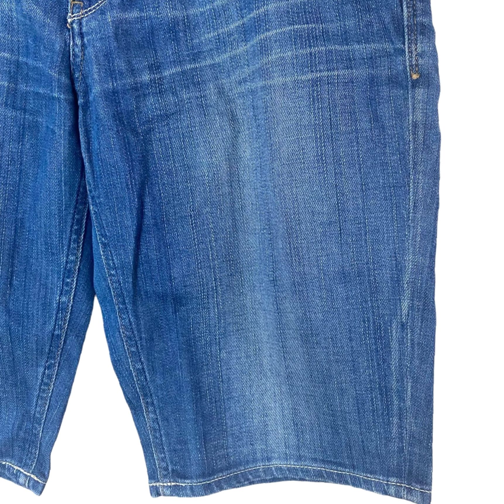 Denime Meltin' Pot Pamel Bermuda Jean Shorts Women's 30 Medium Wash Denim Blue 5-Pocket Style Bermuda, 98% Cotton 2% Elastane Womens/Plus? Size 30" / US 8 / IT 44 - 6 Thumbnail