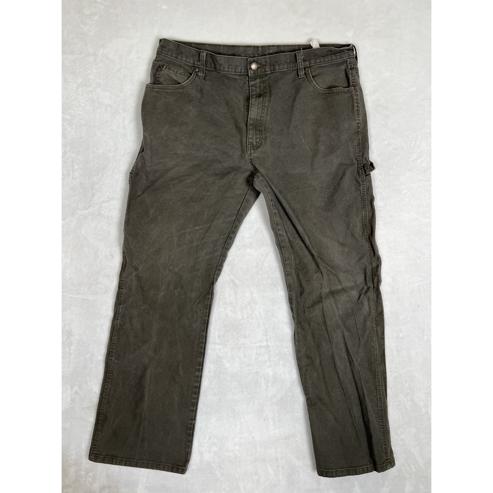 Dickies Vintage Dickies Green Carpenter Canvas Pants Size 38x32 Work Size US 38 / EU 54 - 2 Thumbnail