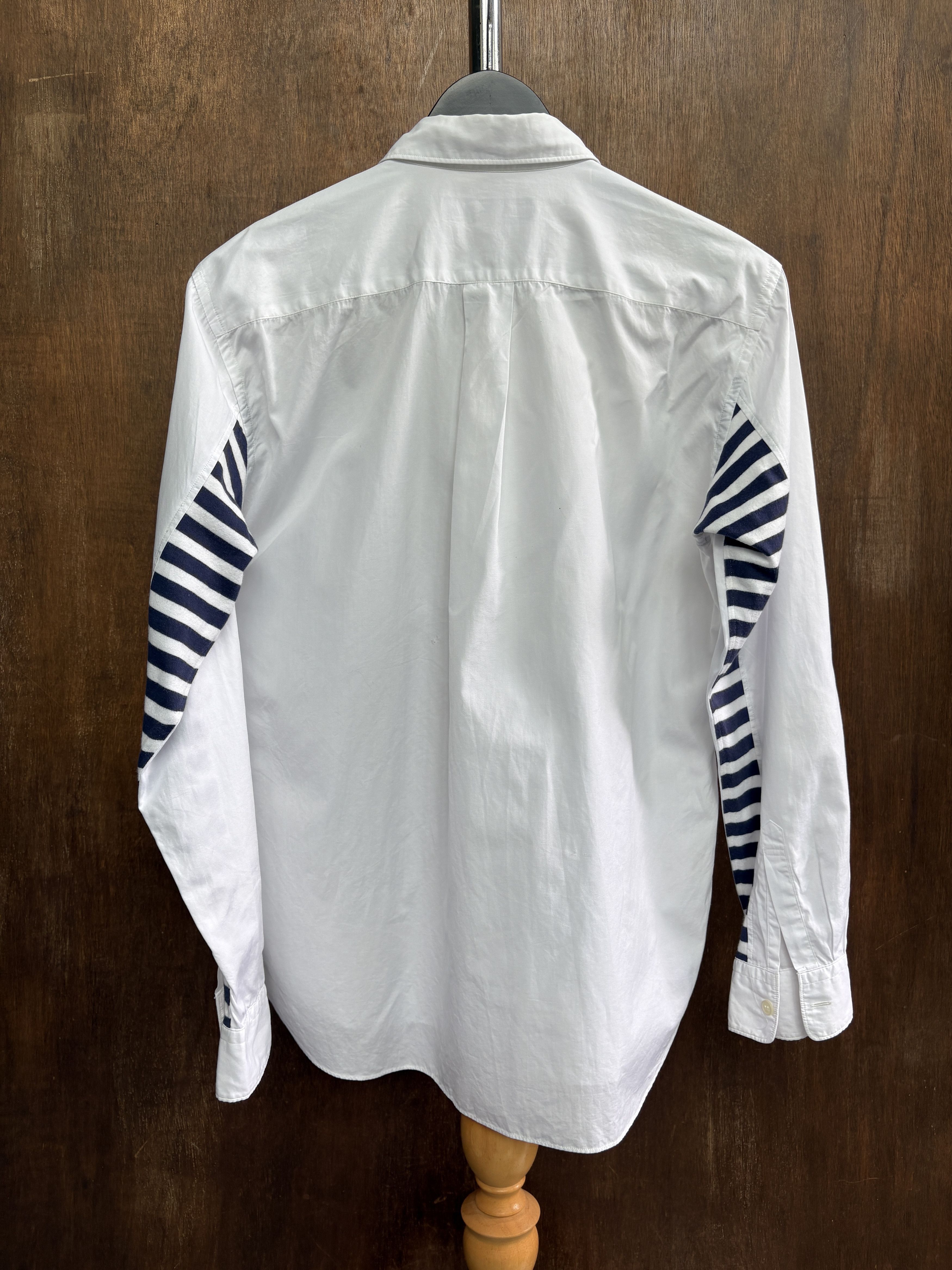 Comme des Garcons Homme Deux COMME des GARCONS Homme Deux Two Fabrics Shirt Size US XXS / EU 40 - 4 Thumbnail