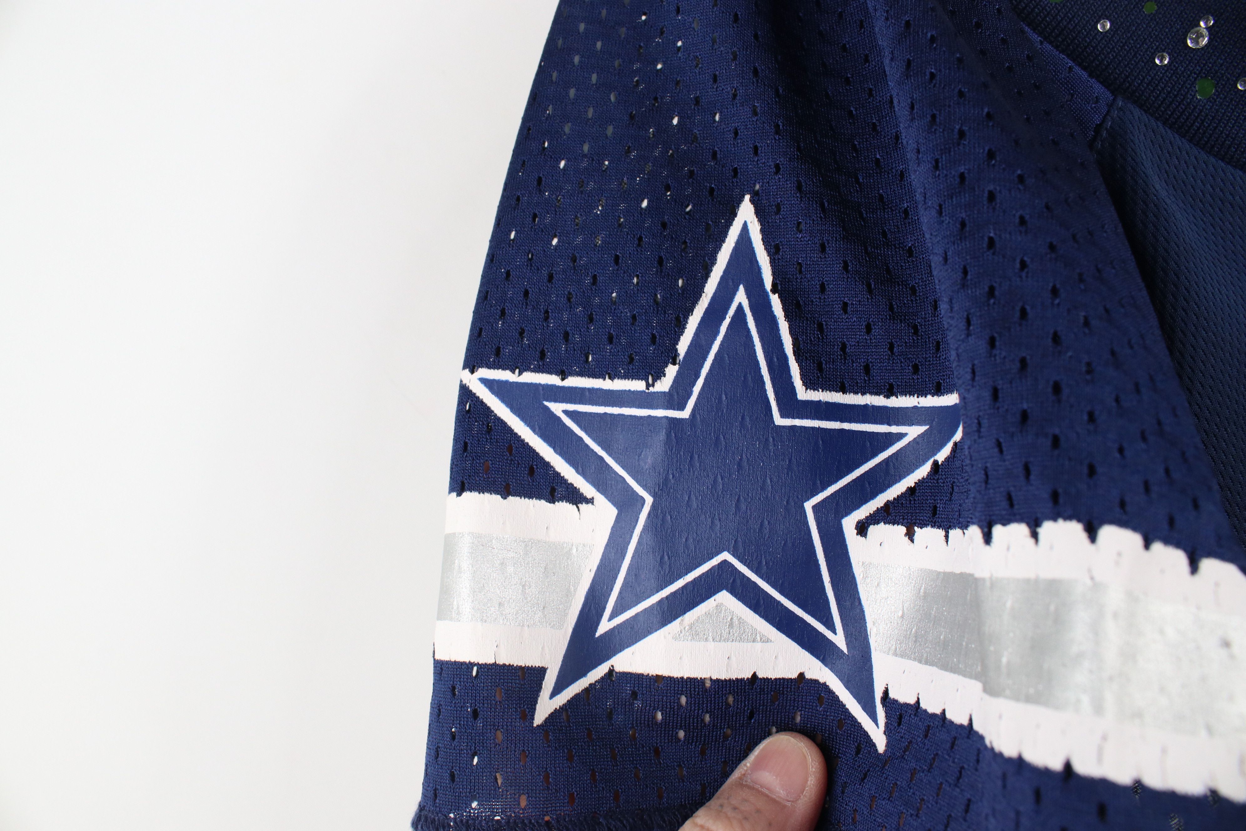 Reebok × Vintage Vintage Reebok Ware Dallas Cowboys Football Jersey Blue Size L / US 10 / IT 46 - 9 Thumbnail