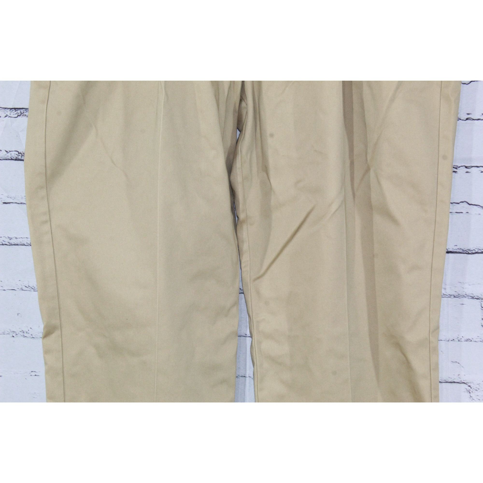 L.L. Bean LL Bean Men Wrinkle Free Chinos Hidden Comfort Khaki Dress Size US 42 / EU 58 - 4 Thumbnail