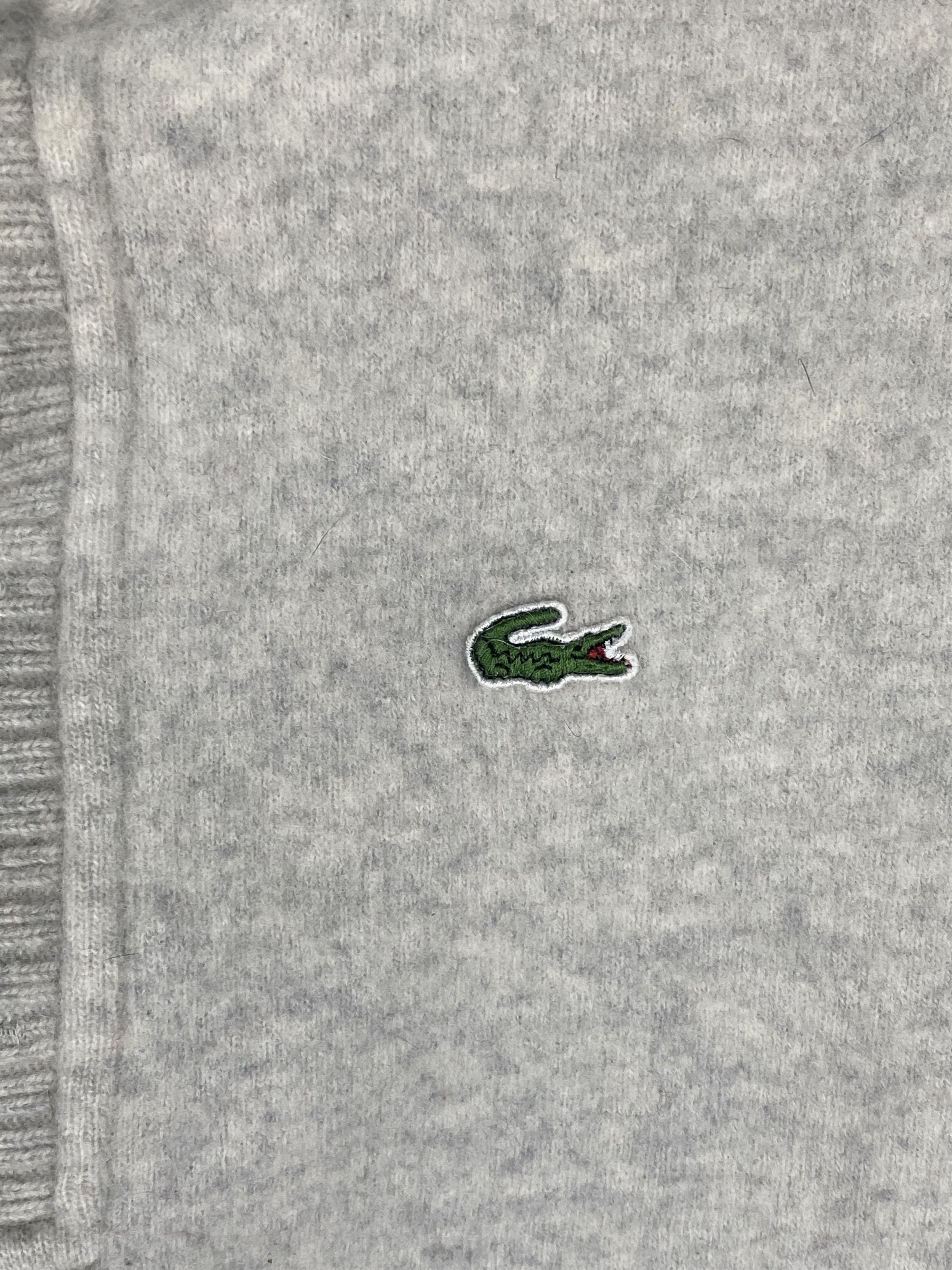 Lacoste Vintage LACOSTE Grey Wool Sweatshirt M472 Size US L / EU 52-54 / 3 - 5 Thumbnail